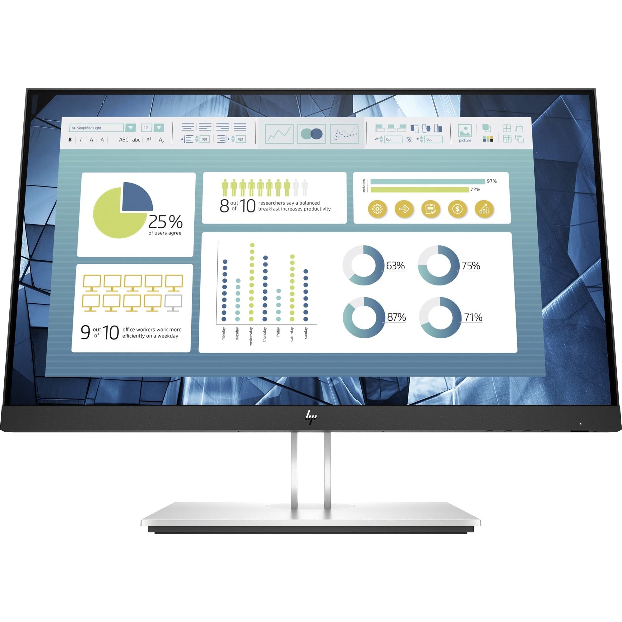 Hp E22 G4 21.5'' Full Hd Lcd Monitor - 16:9-22'' Class - In-Plane Switching (Ips) Technology - 1920 X 1080-250 Nit - 5 Ms - Hdmi