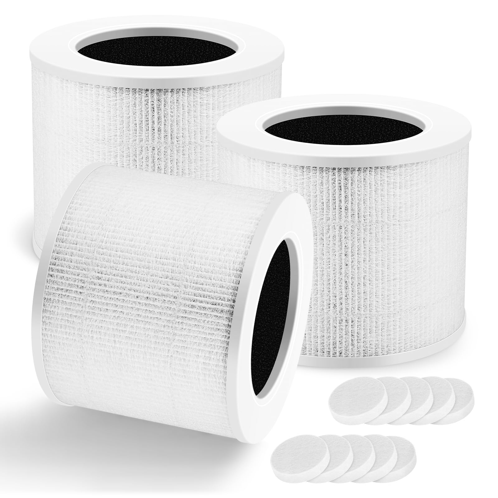 3 Pack Of Core Mini Rf Filter Replacement, Compatible With Levoit Core Mini Air Purifier, 3 In 1 H13 Grade True Hepa Replacement