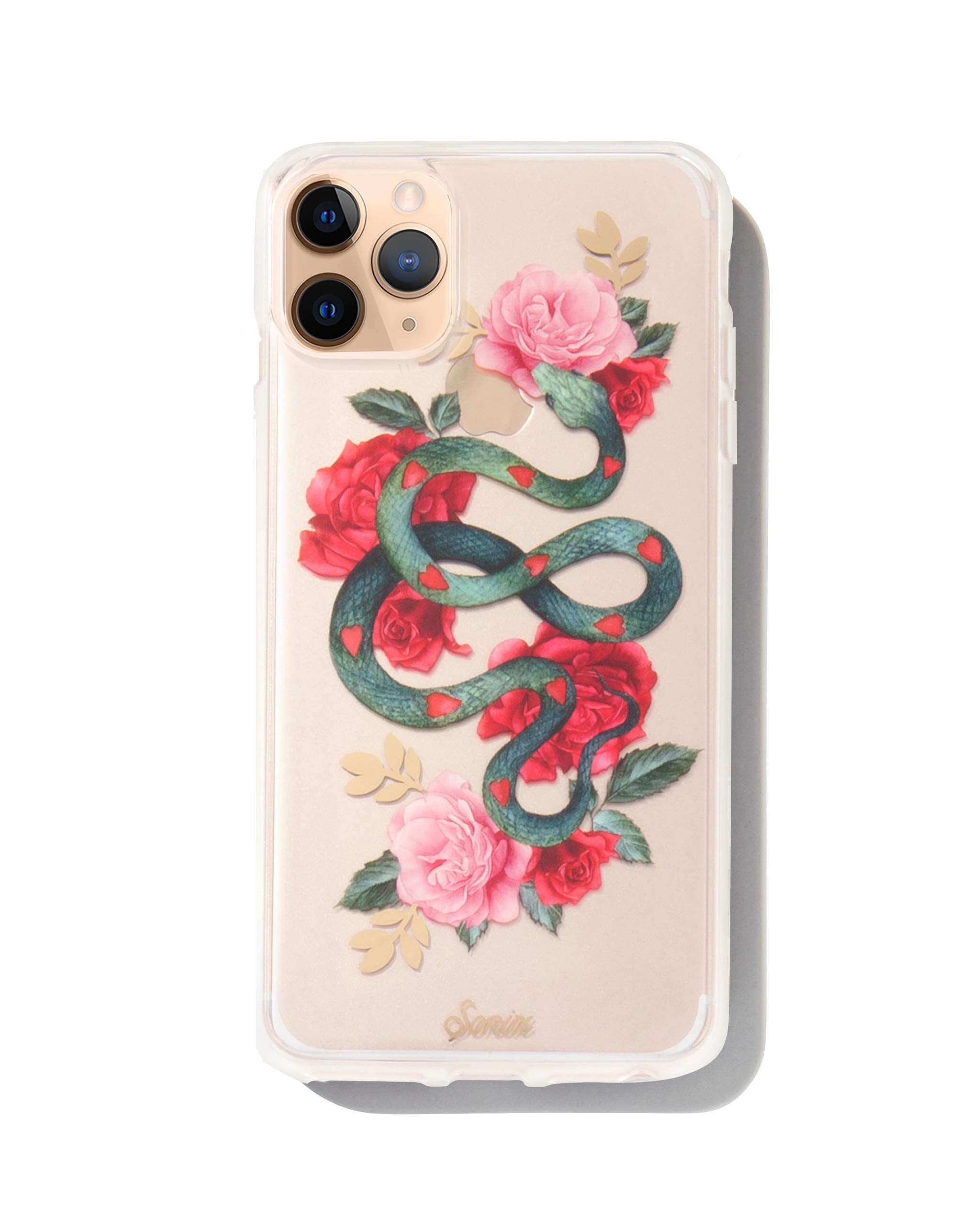 Sonix Cell Phone Case Protective Case for Apple iPhone 11 Pro (Clear - Snake Heart)