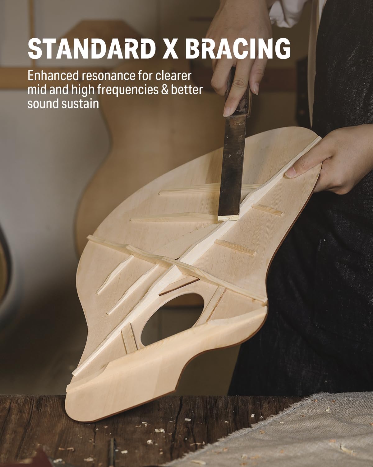 Donner 41    Acoustic Guitar Bundle For Beginners Adults With Online Lesson, 4/4 Full Size Steel Acustica Guitarra With Gig Bag,