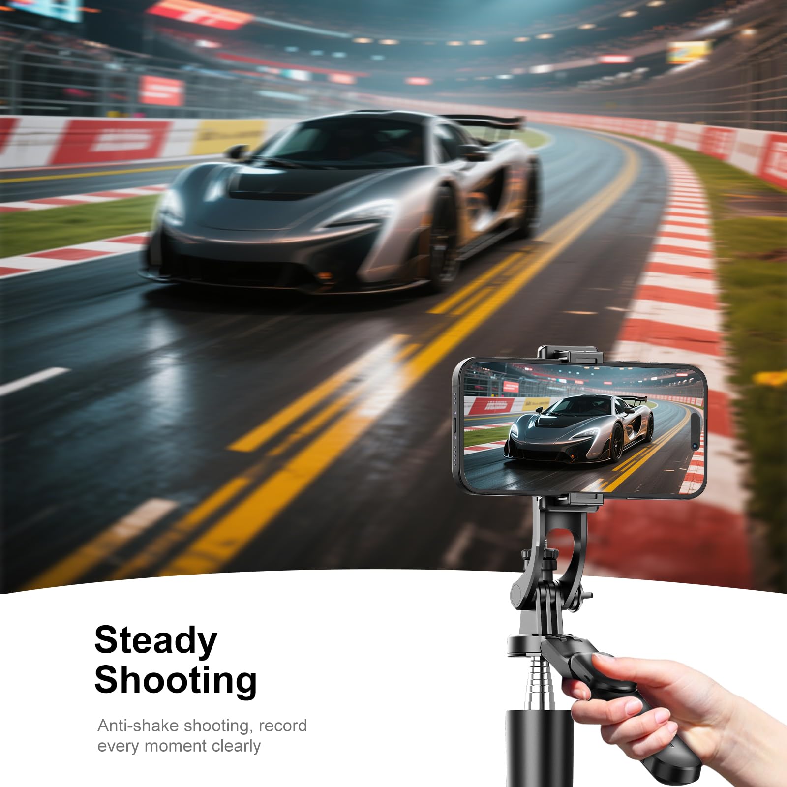 67 Selfie Stick Tripod For Iphone With Remote Control, Phone Holder And 1/4    Screw, Extendable Travel Essentials Tripod For Ce