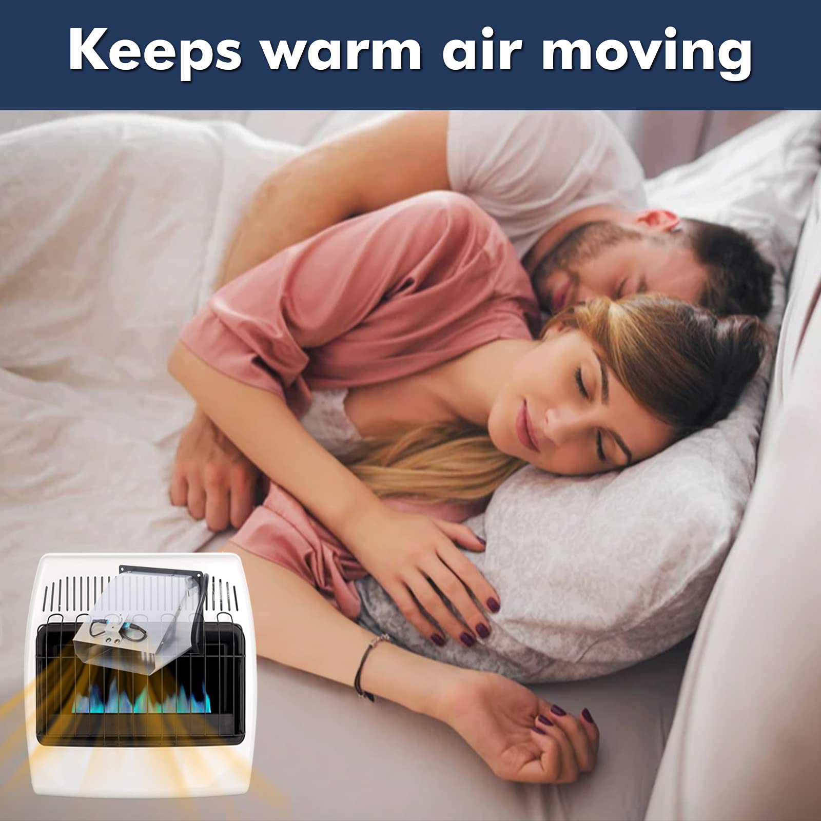 Hiorucet Whf100 Blower Fan For Dyna Glo Heater 30,000 Btu, Mr. Heater And Comfort Glow Vent Free Heaters, Replacement Whf 100 Ve