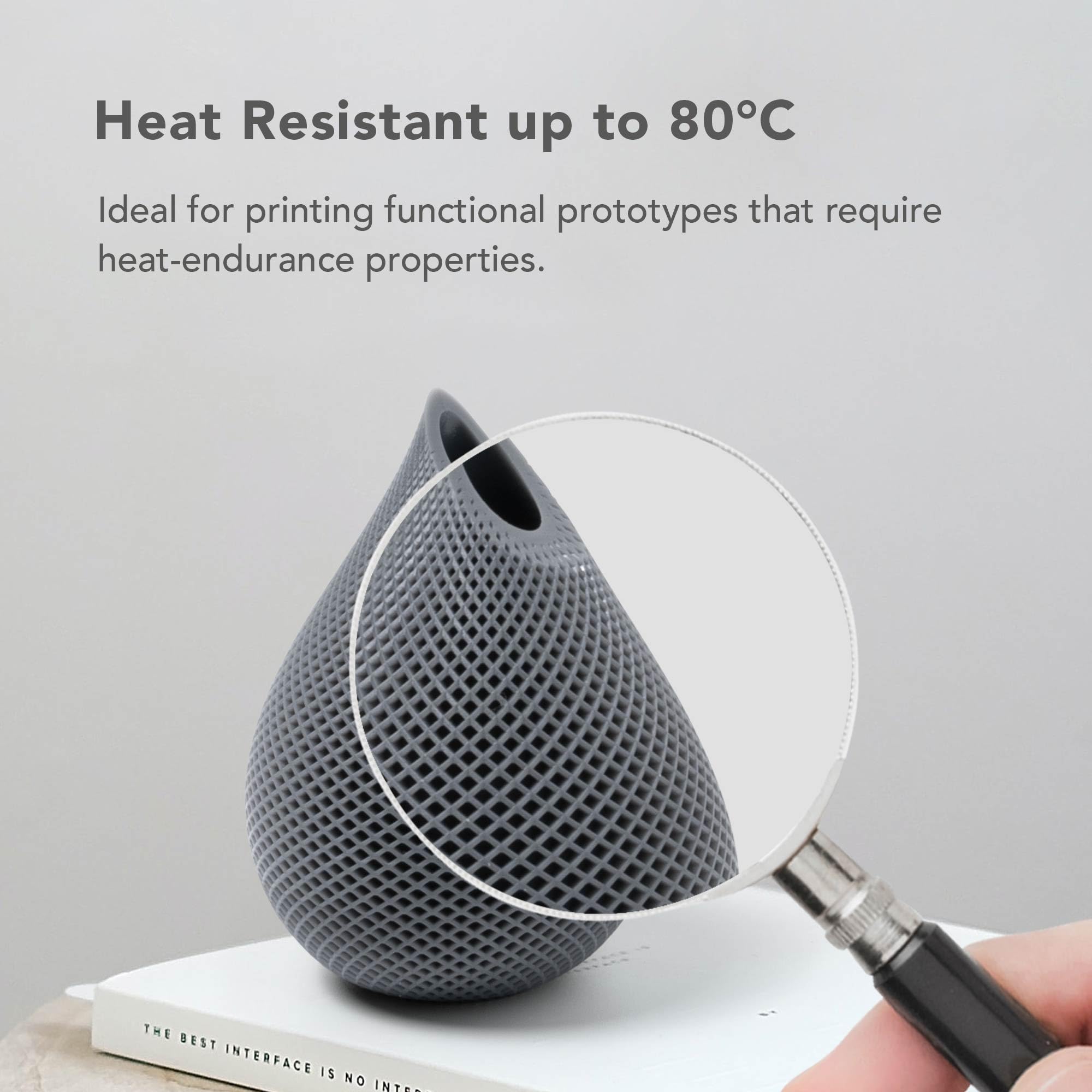 Phrozen High Temp 3D Printer Resin [Tr250Lv], Functional Resin Hdt80 C 405Nm Dlp Lcd Uv Curing Photopolymer Resin For Prototypin