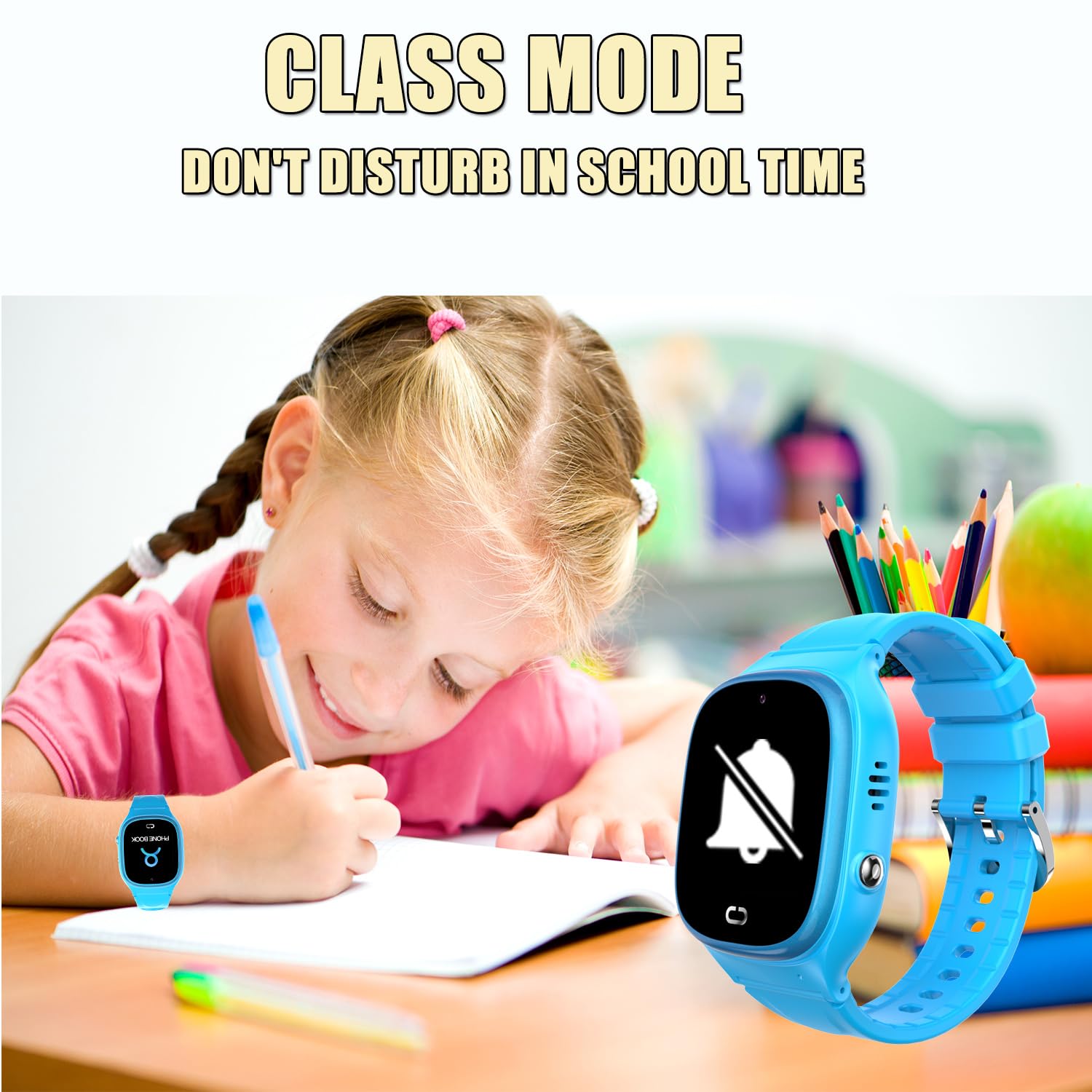 Waterproof Kids Smart Watch Lbs Tracker - Boys Girls For 3-12 Year Old With Sos Camera Alarm Call Camera Pedometer 12 Time Forma