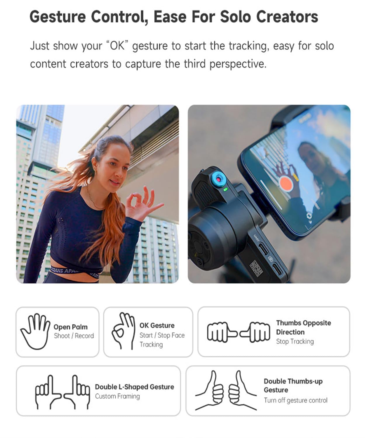 Feiyutech Scorp Mini 3 Gimbal Stabilizer For Iphone, 3-Axis Smartphone Gimbal Built-In Ai Tracking Module,Phone Gimbal With Cool