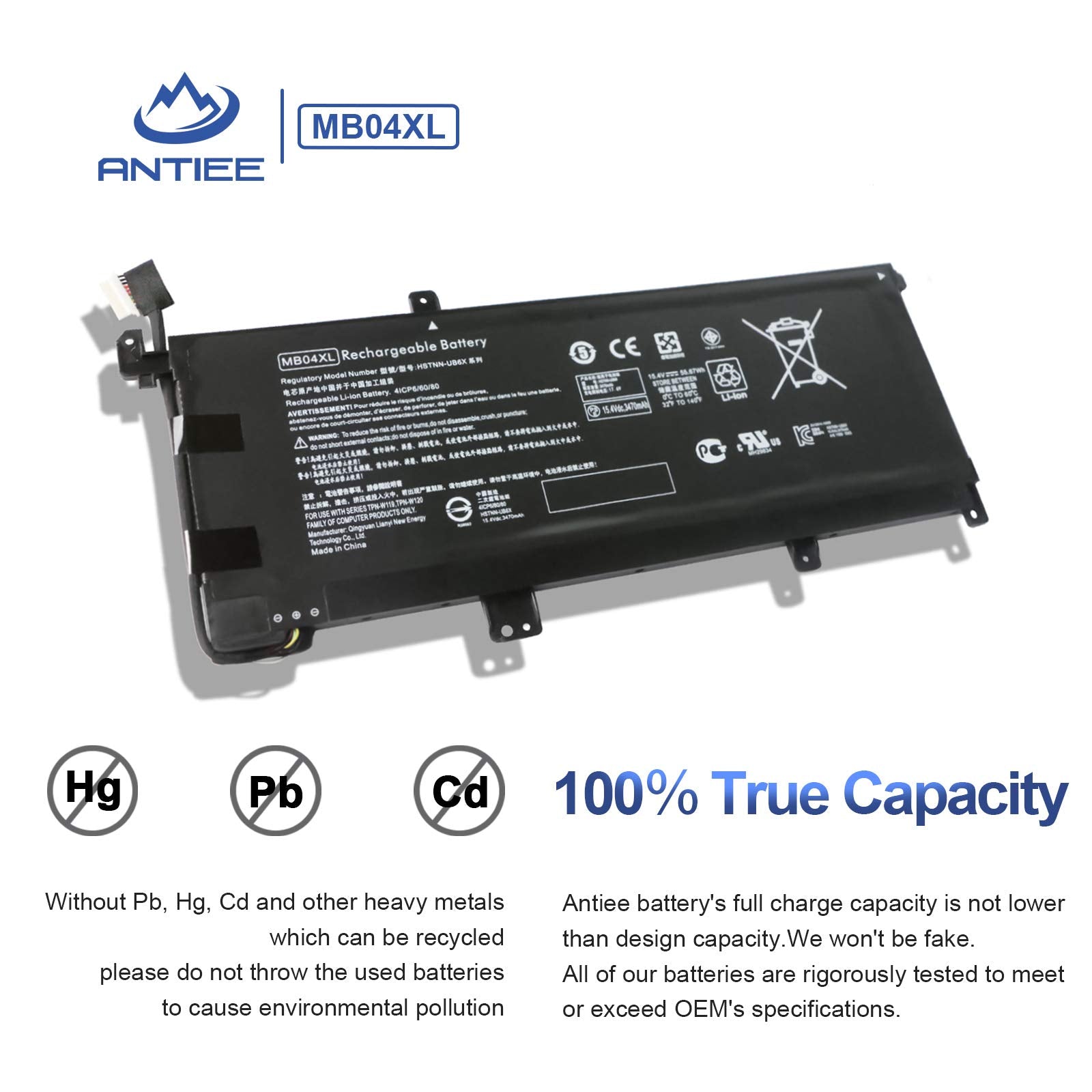 Mb04Xl Laptop Battery For Hp Envy X360 Convertible M6 Aq000 M6 Aq105Dx M6 Aq103Dx M6 Aq003Dx M6 Aq105Dx M6 Ar004Dx 15 Aq 15 Aq00