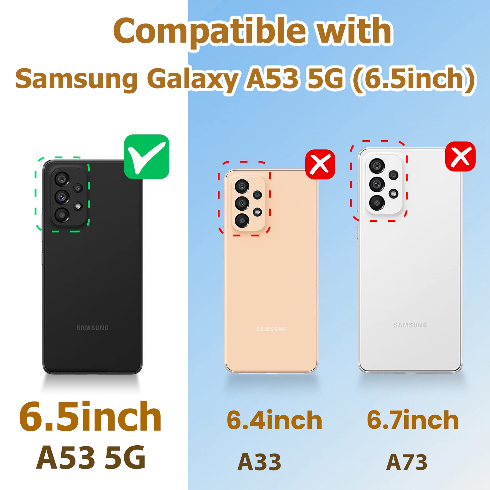 Loheckle For Samsung Galaxy A53 5G Case For Women, Designer Cases For Galaxy A53 5G Case With Ring Stand Holder And Lanyard, Sty