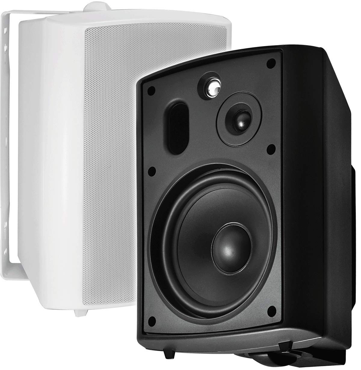 OSD 6.5' Outdoor 70V Patio Speaker Pair, 30W 16W 8W 4W Taps, Weather Proof IP54 Rated, Black   AP640