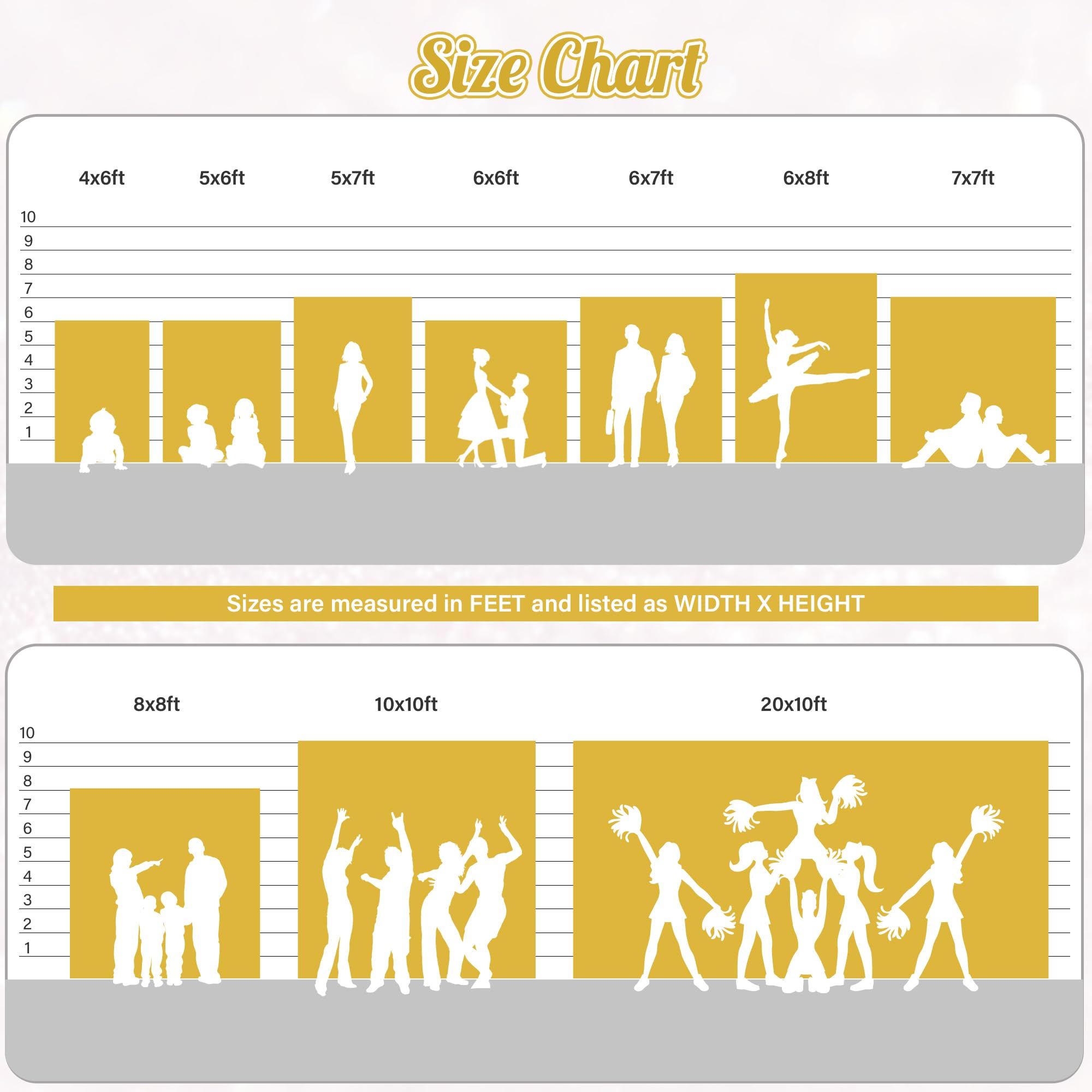 Partydelight Sequin Backdrop Sparkly Gold 10Ft X 10Ft Photograph Back Drop Wedding Curtain Special Events