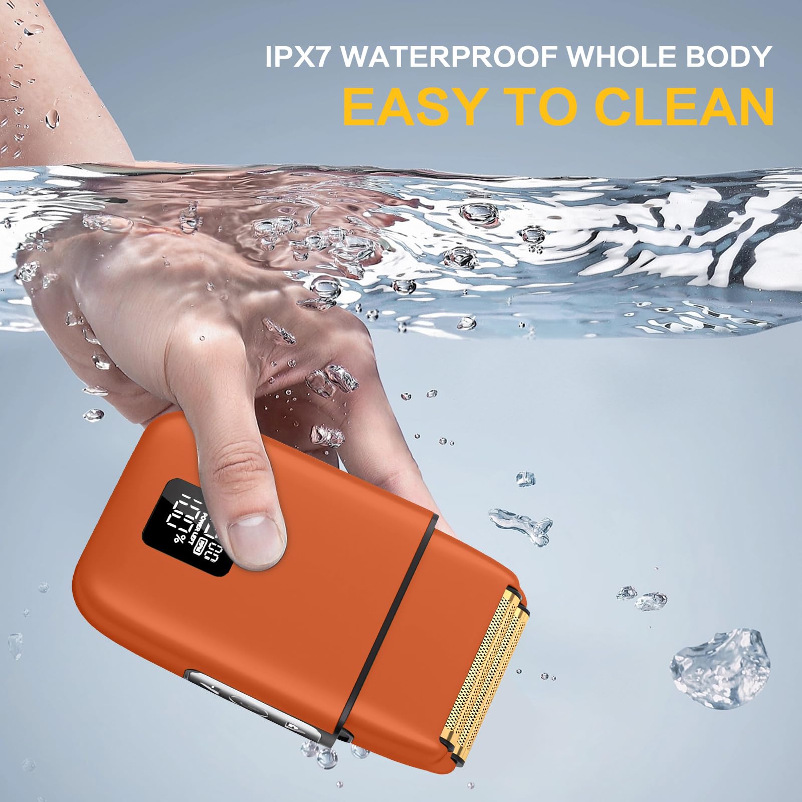 Electric Razor, Electric Razor For Men Face, Electric Shavers For Men, Foil Shaver 3 Adjustable Speeds Rechargeable Waterproof C