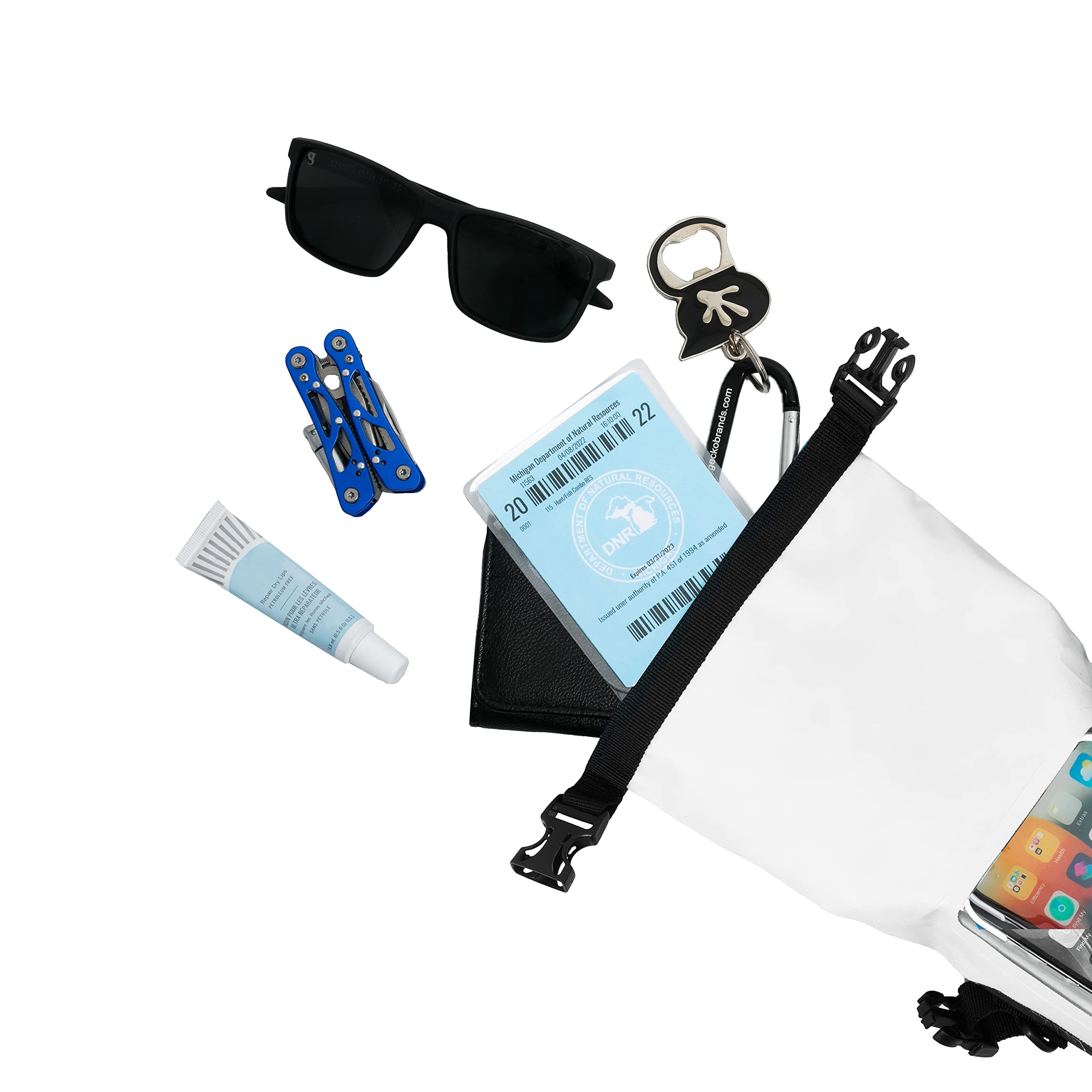 Geckobrands Waterproof Phone Tote Dry Bag | Cellphone Dry Bag Beach Essentials, Waterproof Phone Case & Pouch For Iphone 15 14 1