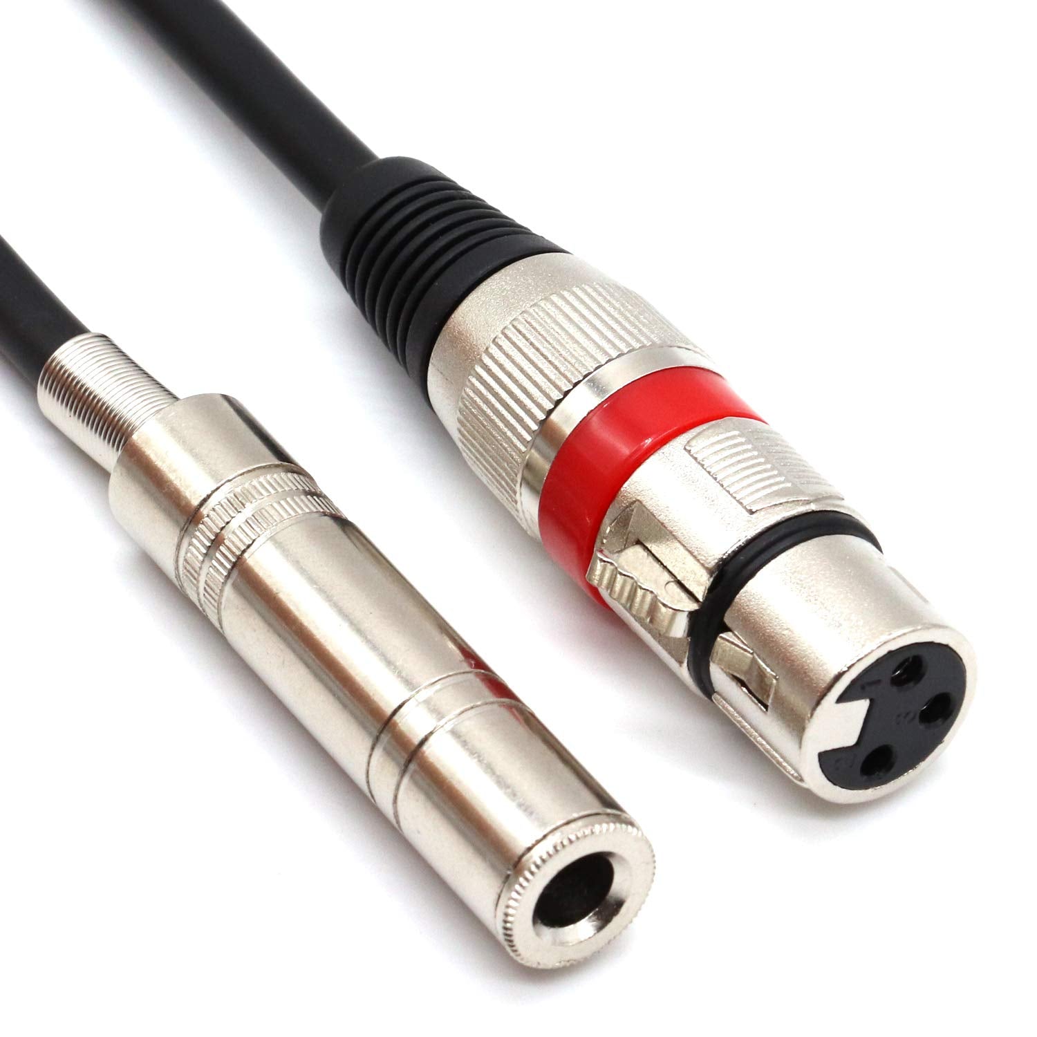 SiYear 6.35 mm 1/4 Female to XLR Female Adapter Cable,Quarter inch TS/TRS to XLR 3 Pin Interconnect Cable (5Feet-1.5M)