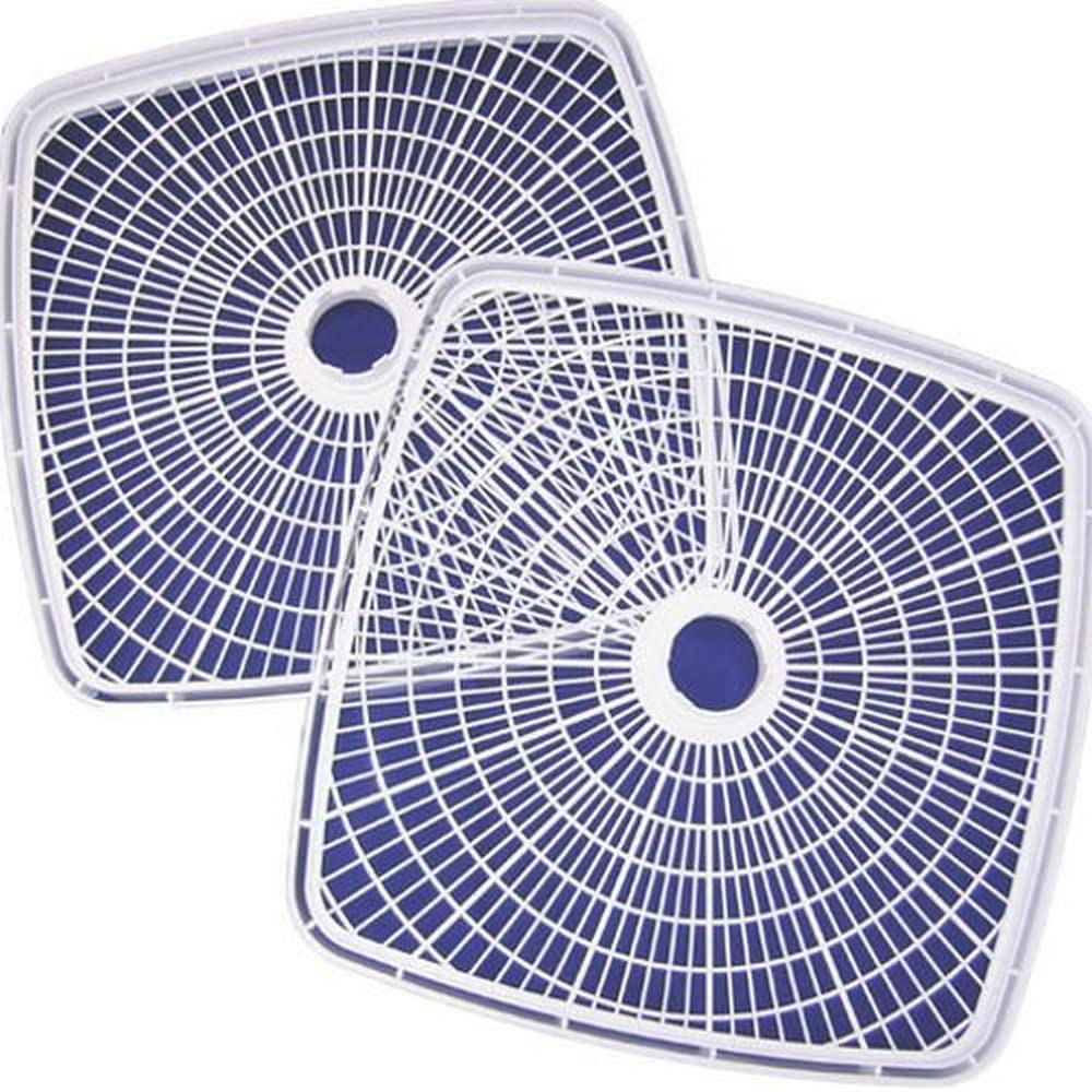 Nesco Sqt 2 Square 14 1/2'' Speckled Plastic Add A Trays, Fd 80 Food Dehydrators, White