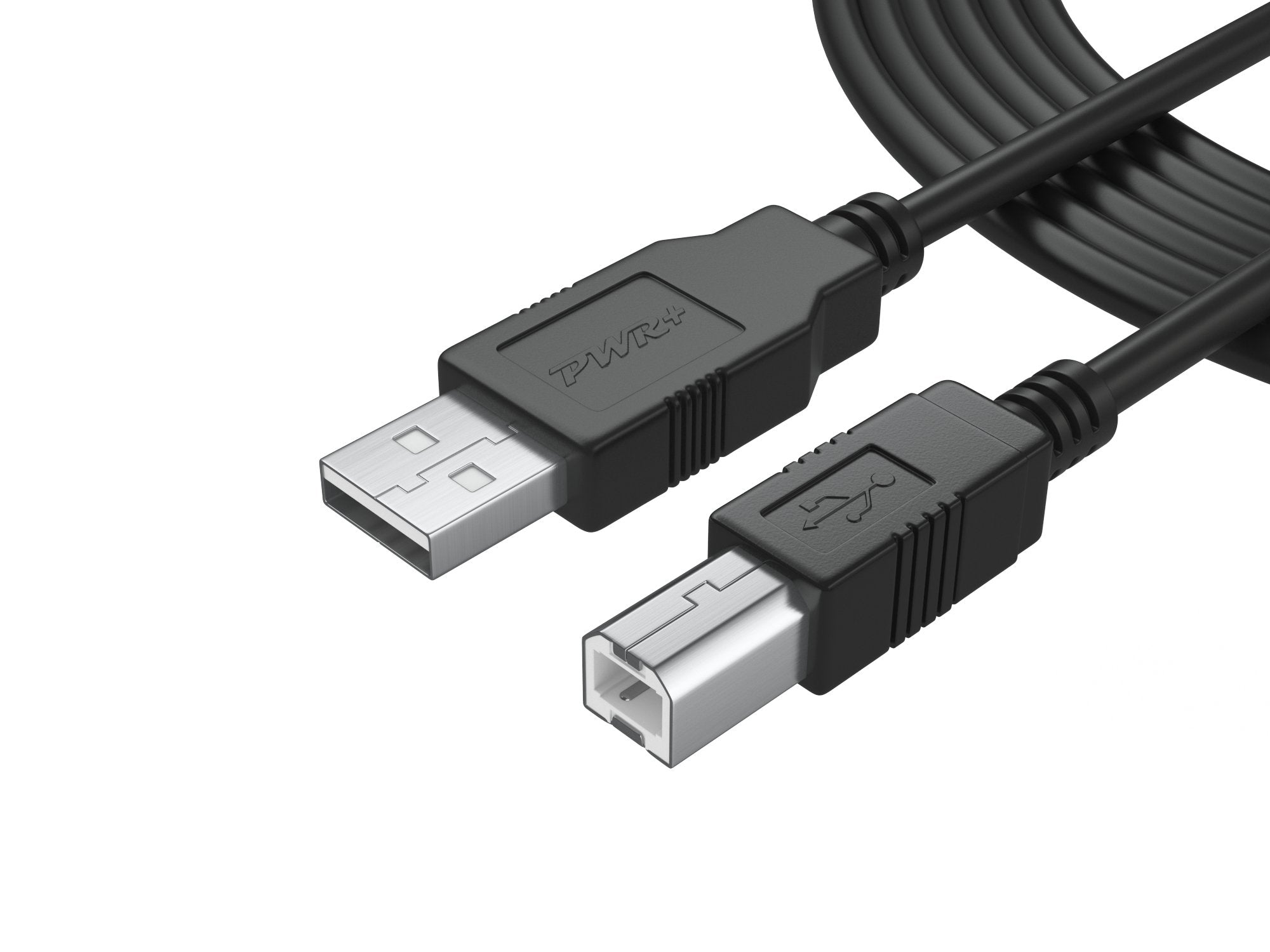6Ft Long Cable USB 2.0 Type-A to Type-B High Speed Cord for Audio Interface, Midi Keyboard, USB Microphone, Mixer, Speaker, Moni