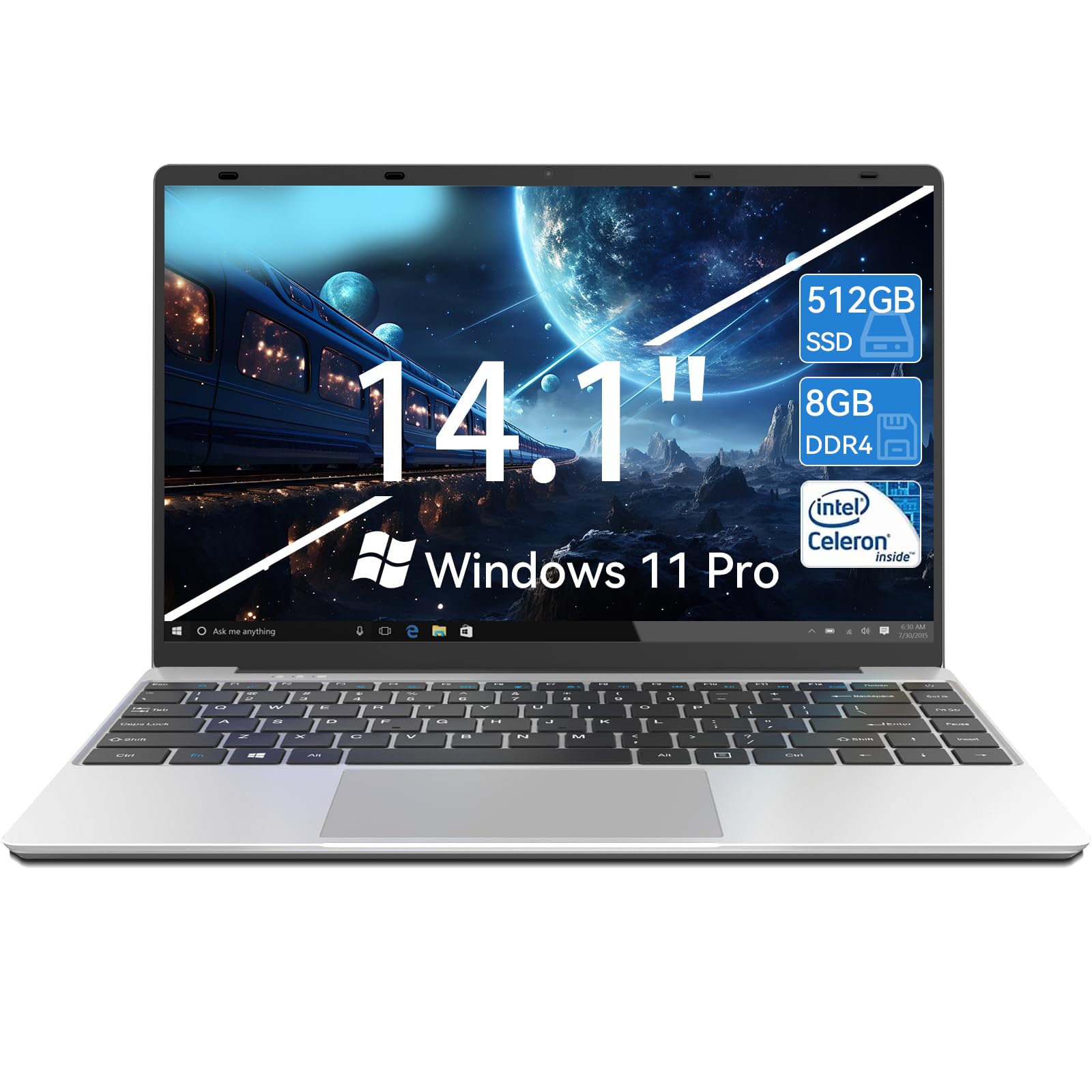 Antemper 14.1 Inch Laptop, Win 11 Laptop Computer, 512Gb Ssd 8Gb Ram, Intel Celeron N4020C, Full Hd 1920X1080 Laptops, Mini Hdmi