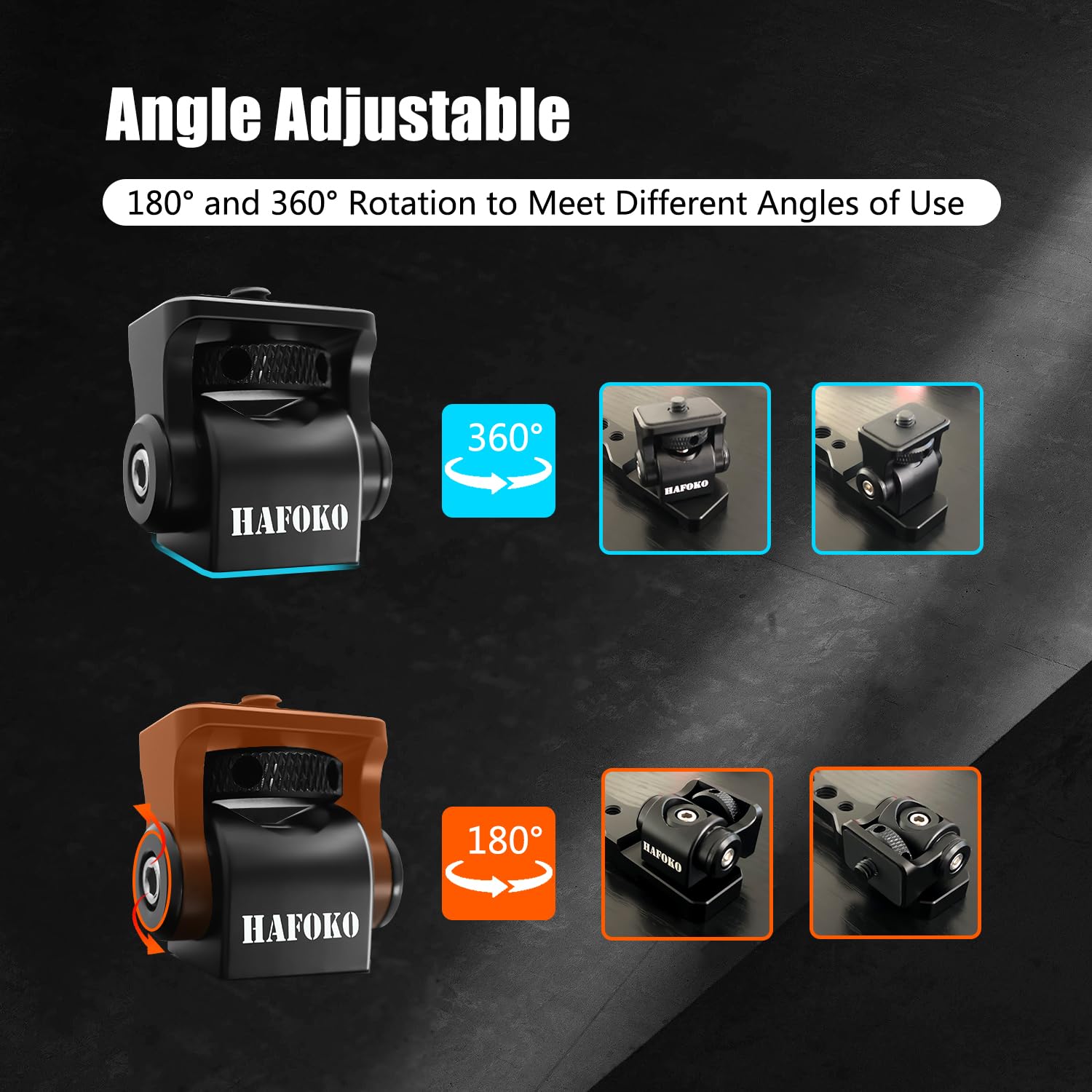 Hafoko Rs4 Gimbal Monitor Mount Rs3 Phone Mount Extension Handle Metal With 1/4' Cold Shoe Phone Mount Compatible For Dji Rs4/Rs4 Pro/Ronin S3 /Rs3 Pro/Ronin S3 Mini/Rs2/Rsc2 Gimbal Stabilize