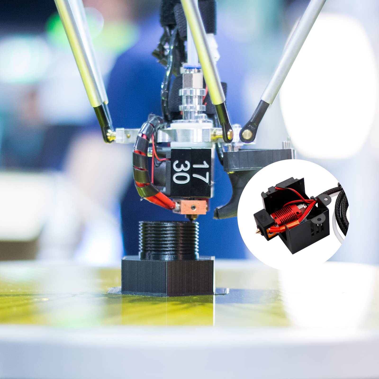 3D Printer Hotend Silicone Sock, 6 Pcs Heater Block Silicone Cover For Creality Ender 3/3 Pro/3 V2, Ender 5/5 Plus/ 5 Pro, Cr 10