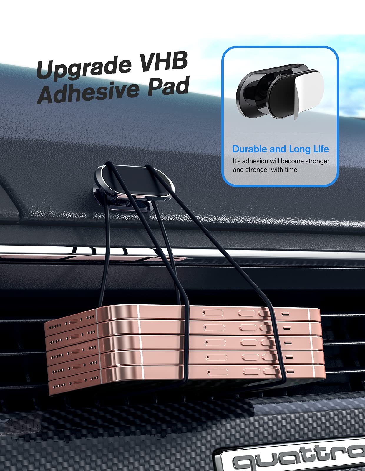 Odbowuge Magnetic Phone Holder For Car[2 Pack],Phone Holders For Your Car [Upgrade Magnet]  360 Rotation,Car Magnet Phone Mount Compatible With All Cell Phone