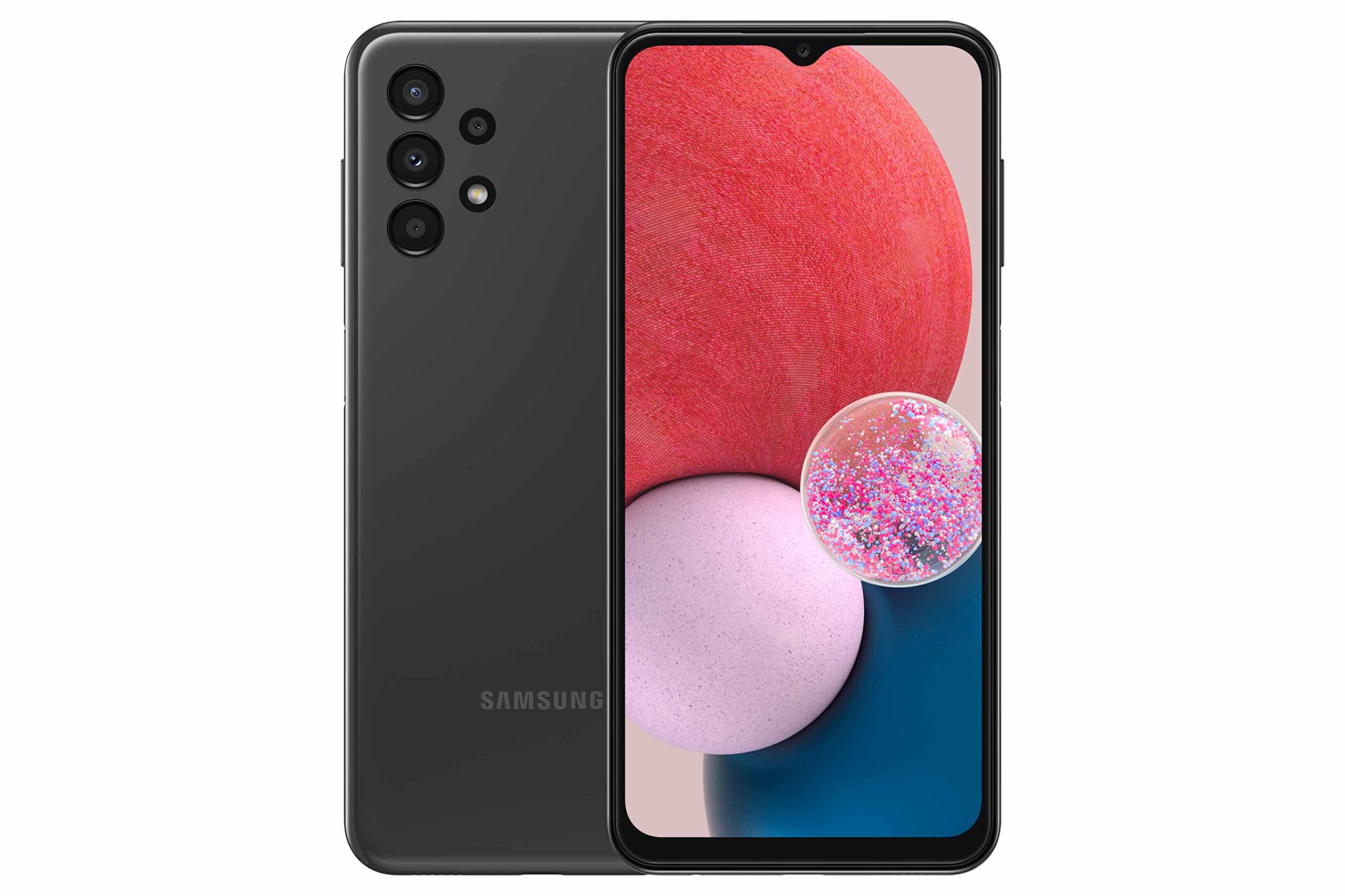 SAMSUNG Galaxy A13 (SM-A137F/DS) Dual SIM, 64GB + 4GB, Factory Unlocked GSM, International Version (Fast Car Charger Bundle) - N