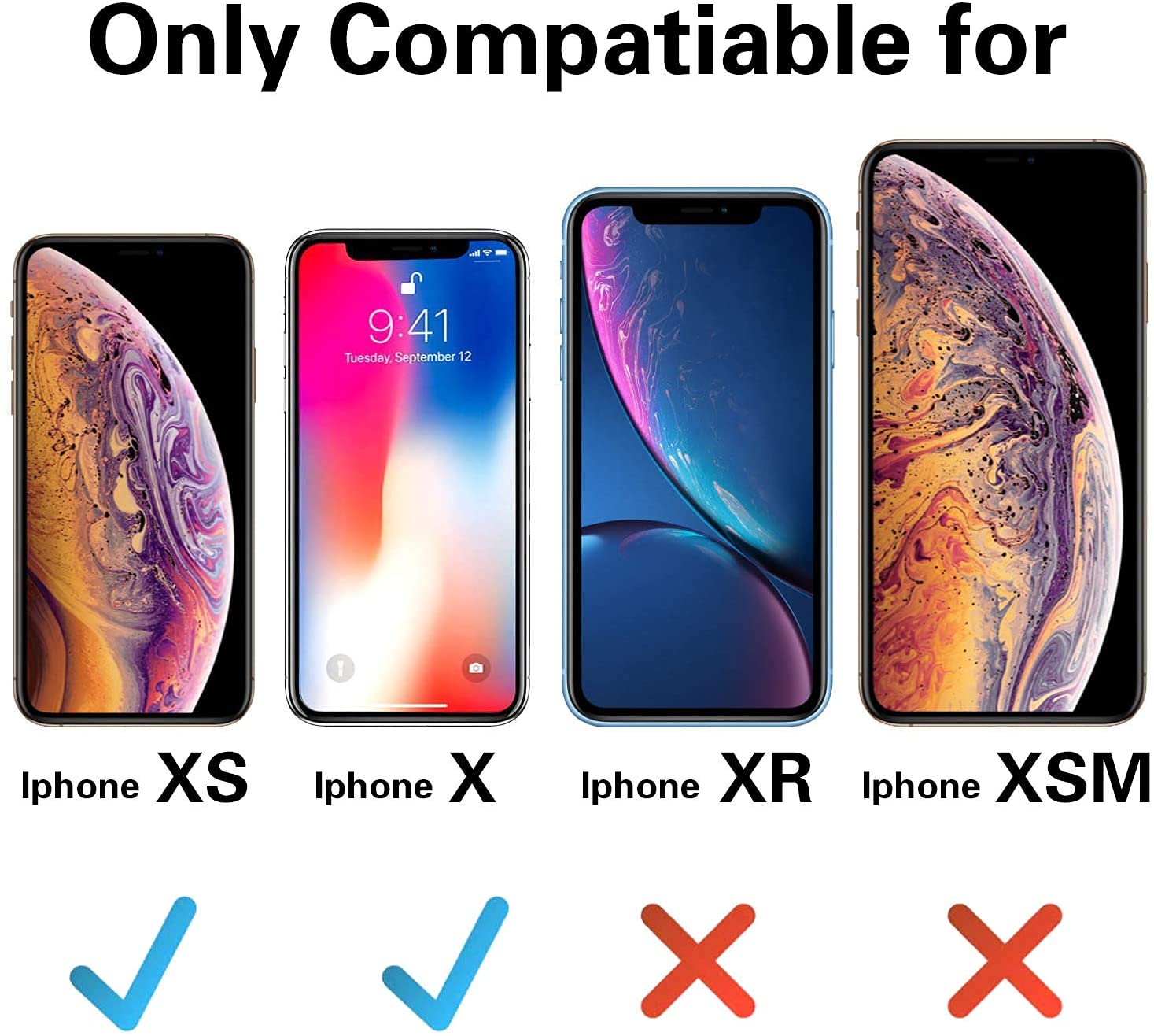 Otofly Compatible With Iphone X Case Only, [Silky And Soft Touch Series] Premium Soft Silicone Rubber Full Body Protective Bumpe