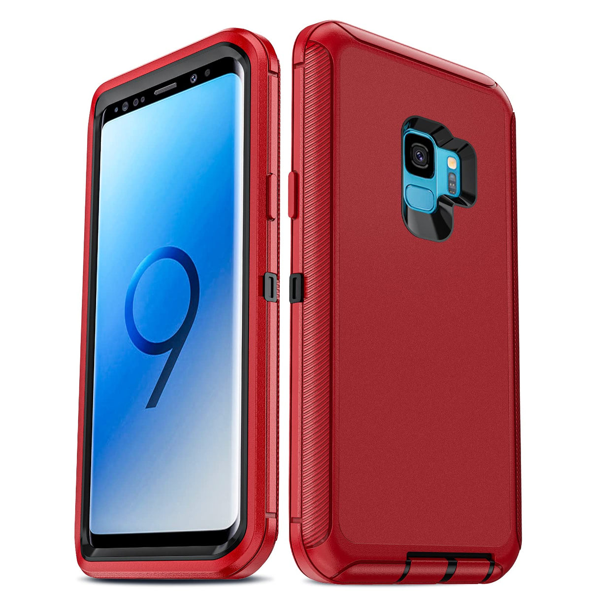 Leyi For S9 Phone Case: For Samsung Galaxy S9 Protective Case Cover, 3 In 1 Full Body Shockproof Rubber Dustproof Rugged Defende