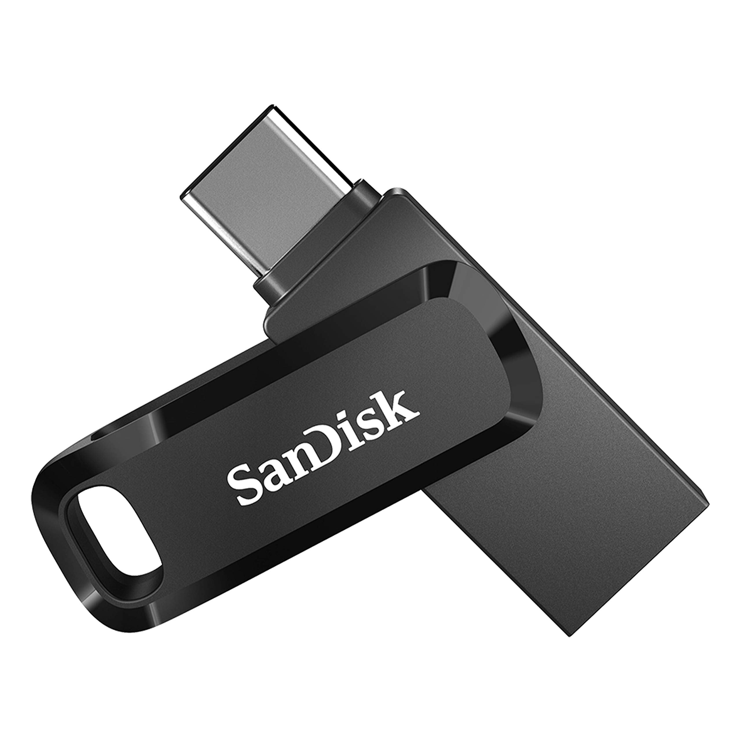 SanDisk 128GB Ultra Dual Drive Go USB TypeC Flash Drive, Black  SDDDC3128GG46