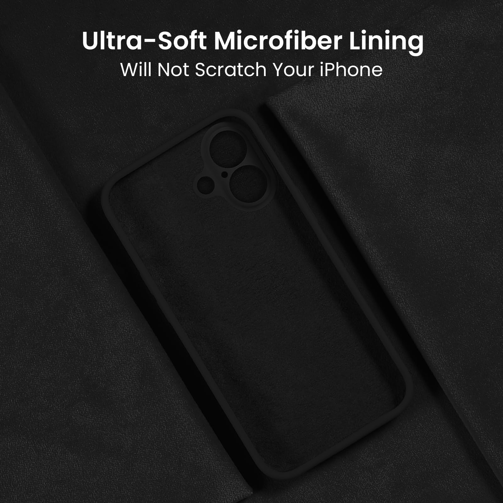 Firenova Designed For Iphone 16 Case, Silicone Upgraded [Camera Protection] Phone Case With [2 Screen Protectors], Soft Anti Scr