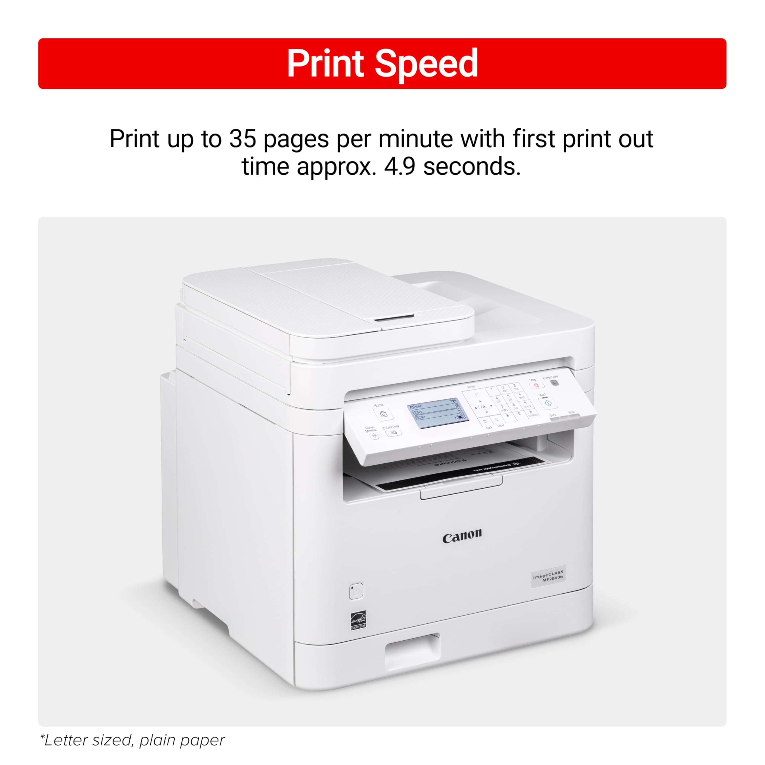 Canon Imageclass Mf284Dw - Monochrome, Duplex, Wireless Laser Printer, Multifunction With Print, Copy, Scan, Auto Document Feede