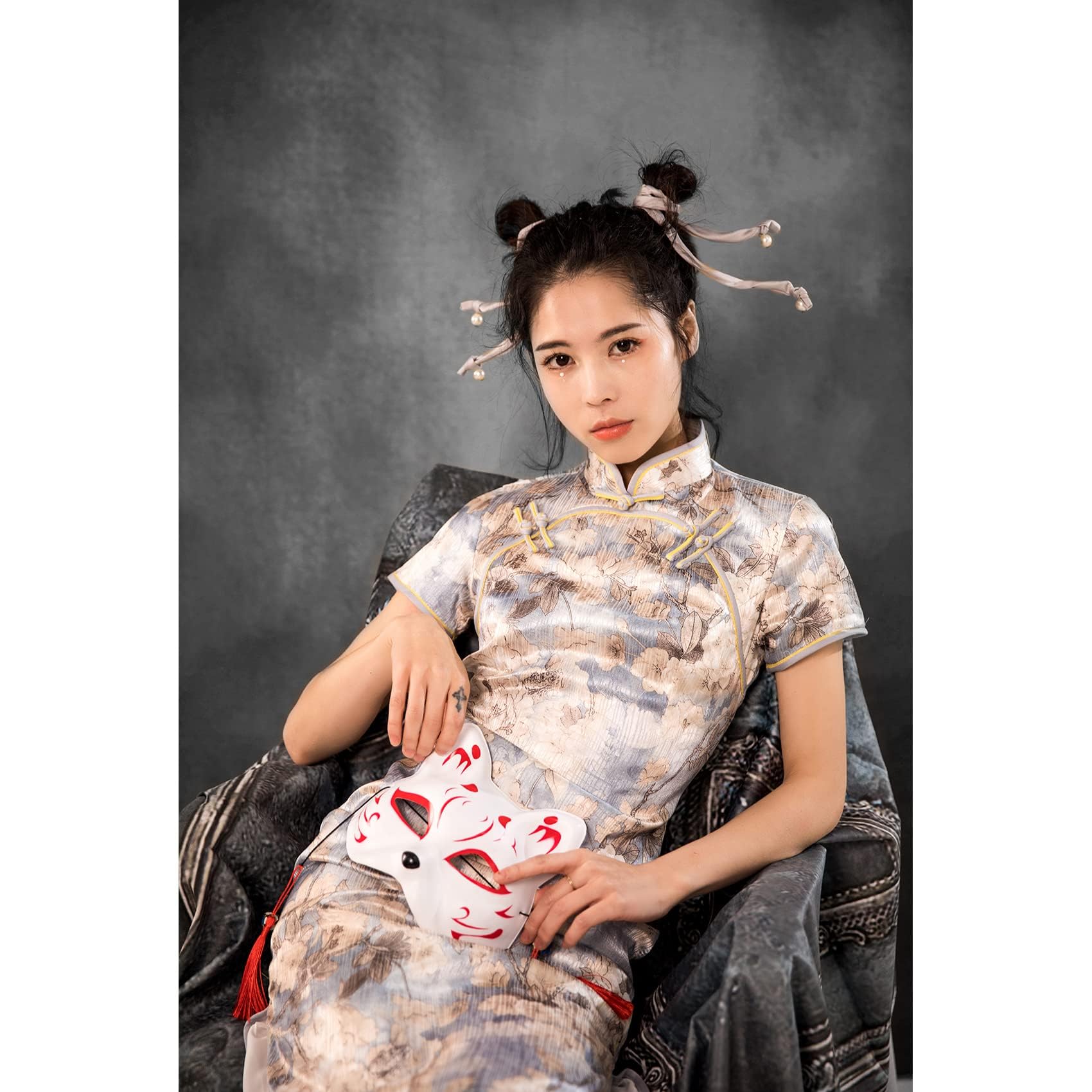 Kate 10X10Ft/3X3M Gray Texture Backdrop Gray Purple Abstract Portrait Headshot Backgrounds For Photoshoot, Photo Video Studio Pr