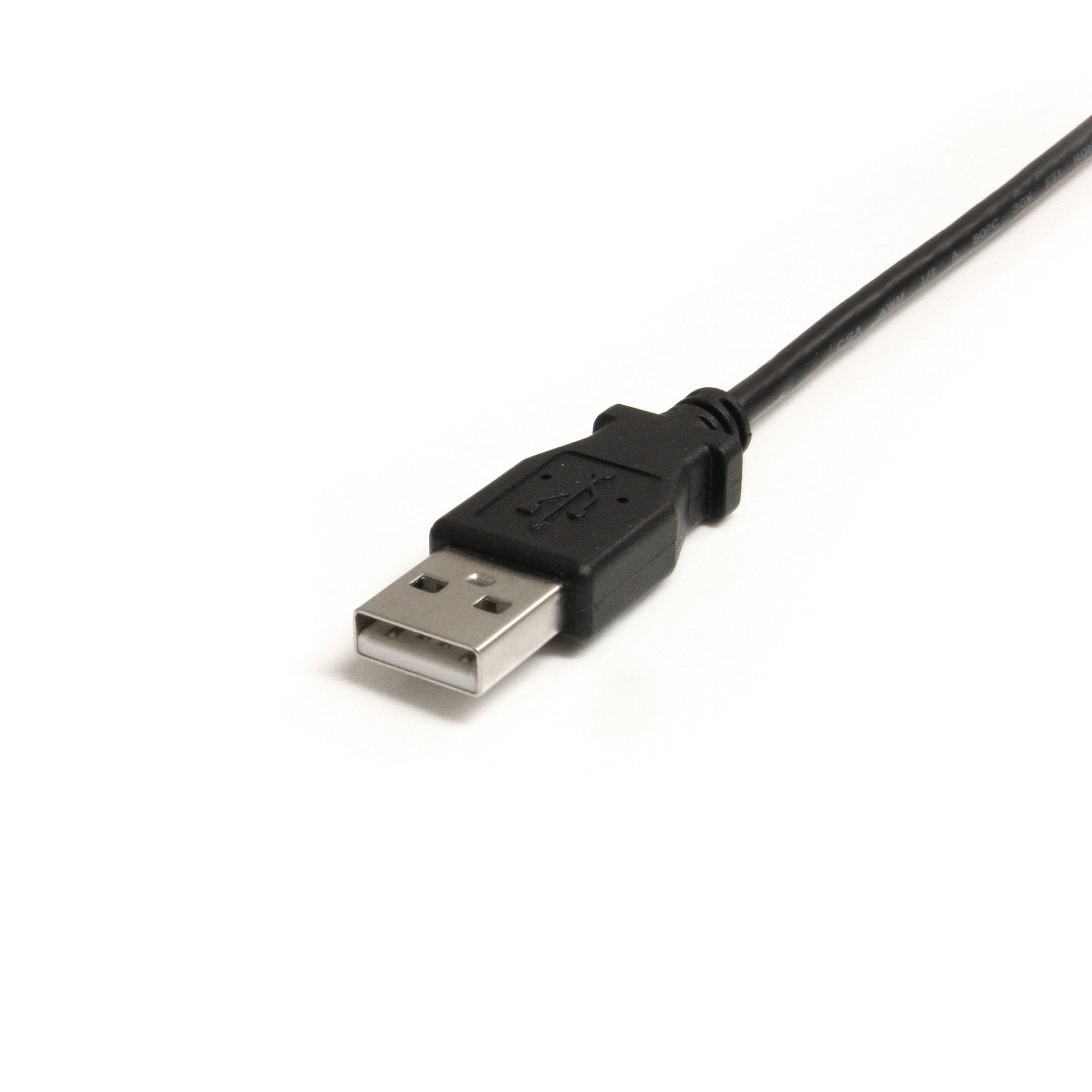 Startech.Com 3 Ft. (0.9 M) Right Angle Usb To Mini Usb Cable   Usb 2.0 A To Right Angle Mini B   Black   Mini Usb Cable (Usb2Hab