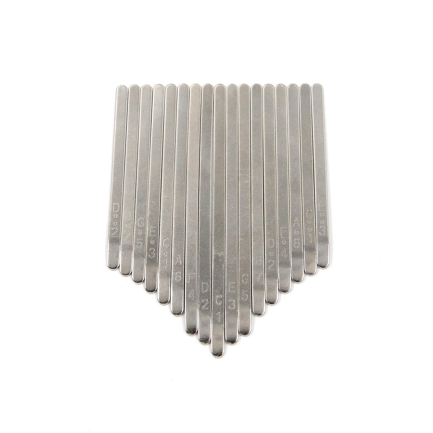 Farboat Kalimba 17 Note Keys Thumb Piano With Mahogany Wood Bridges, Tuning Hammer, Screws, Saddle, Replacement Kit Diy Accessor