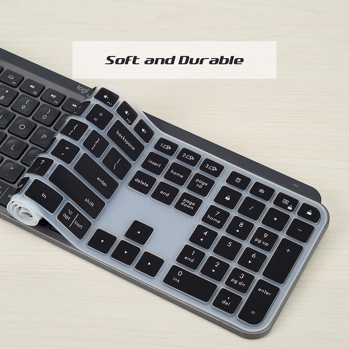Silicone Keyboard Cover Skin For Logitech Mx Keys/Logitech Craft Advanced Wireless Keyboard, Logitech Mx Keys Accessories, Ultra