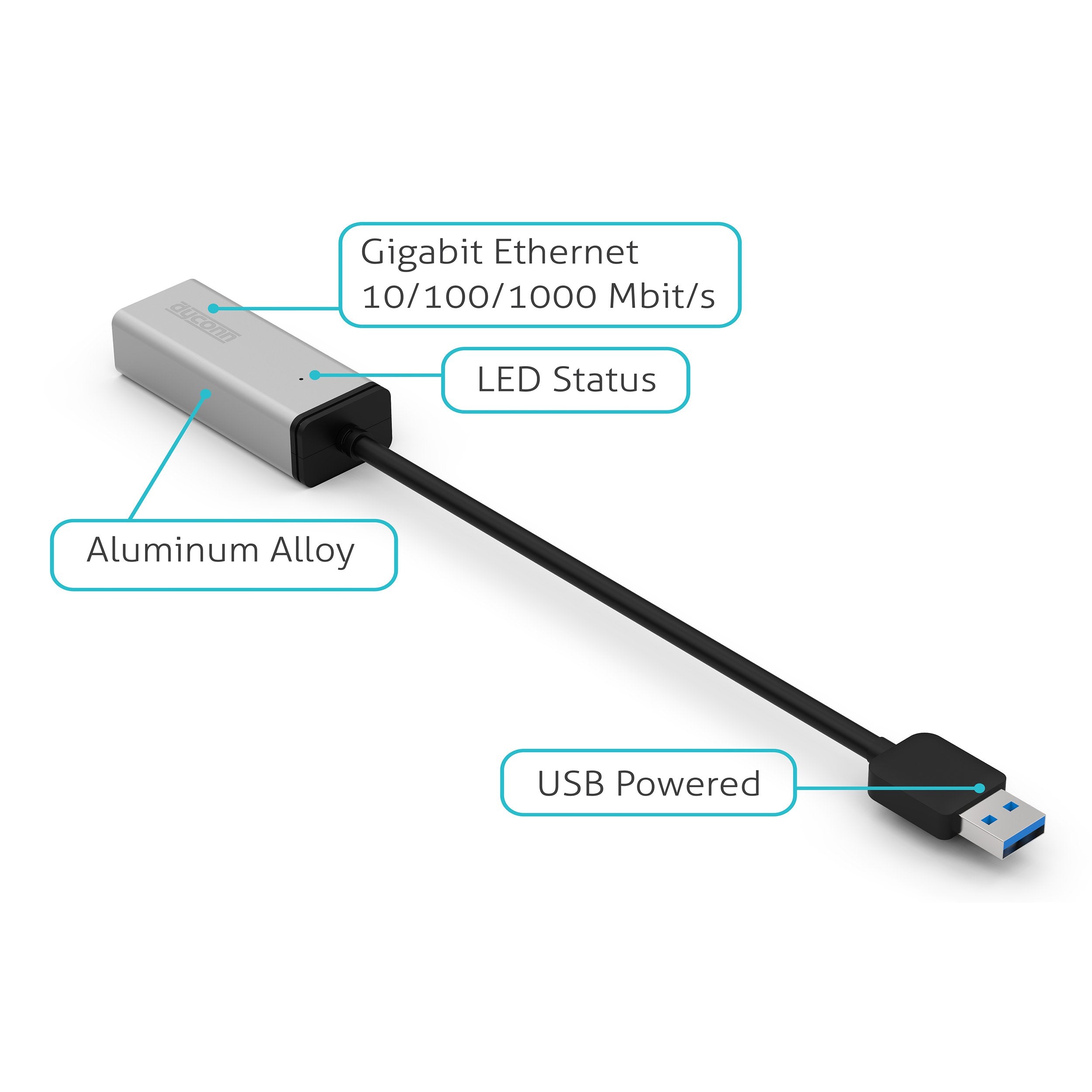 Dyconn USB 3.0 Gigabit Ethernet Cable (U3GEA)