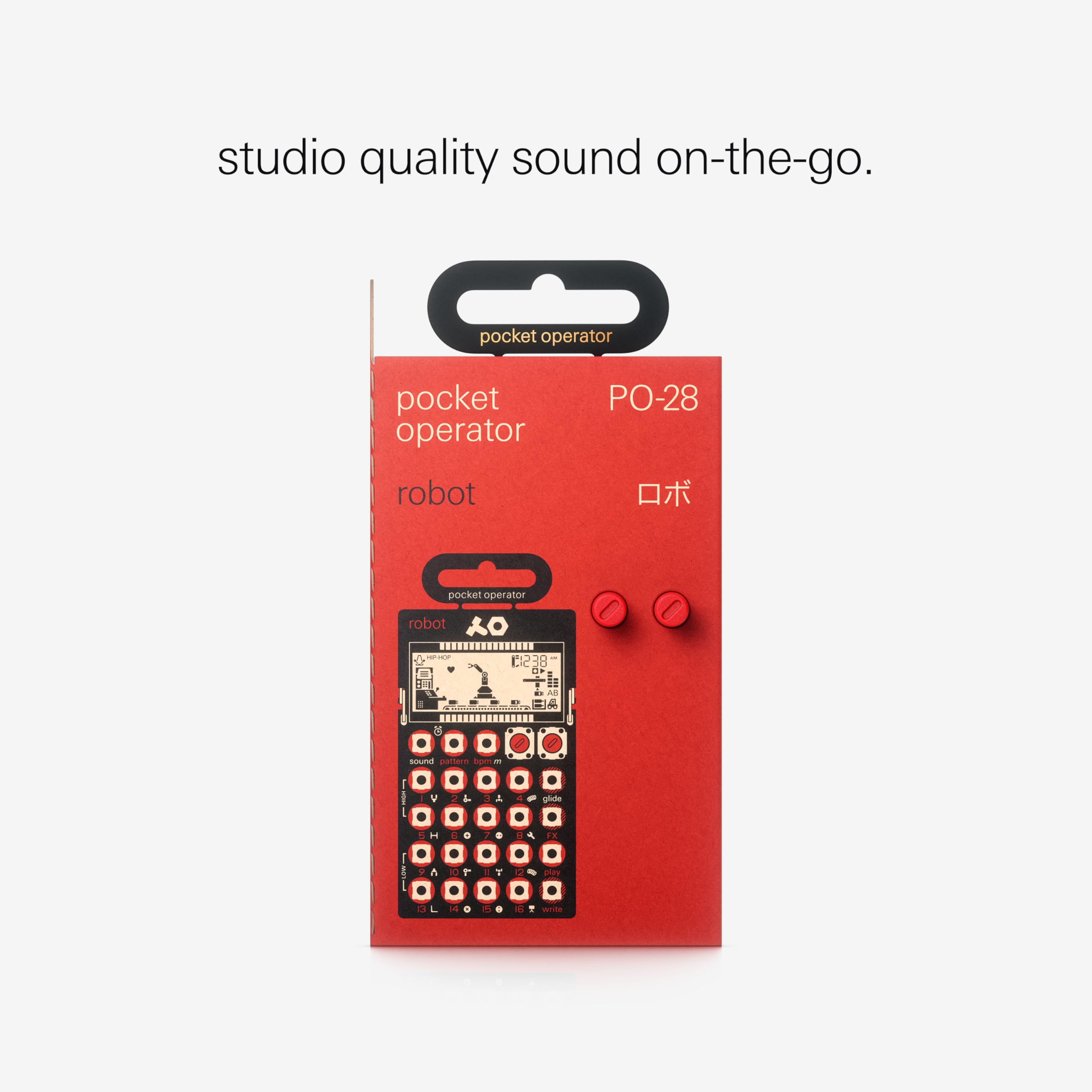Teenage Engineering Pocket Operator Po 28 Robot, Live Synthesizer And Sequencer, With Parameter Locks, Glide Control And Punch I