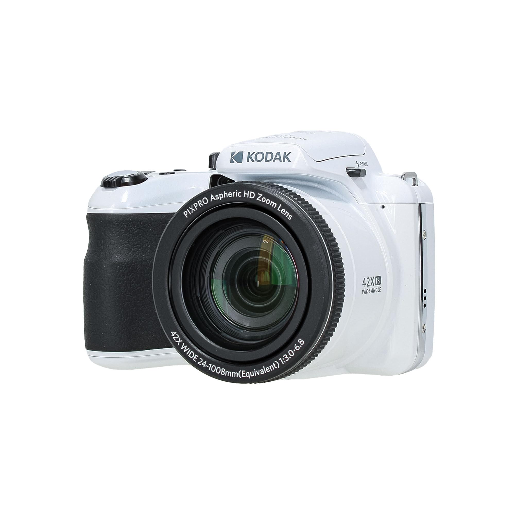 Kodak Pixpro Az425 20Mp Vlogging Digital Camera (White) 42X Optical Zoom, 24Mm Wide Angle Lens Bundle With 64Gb Memory Card + Vl