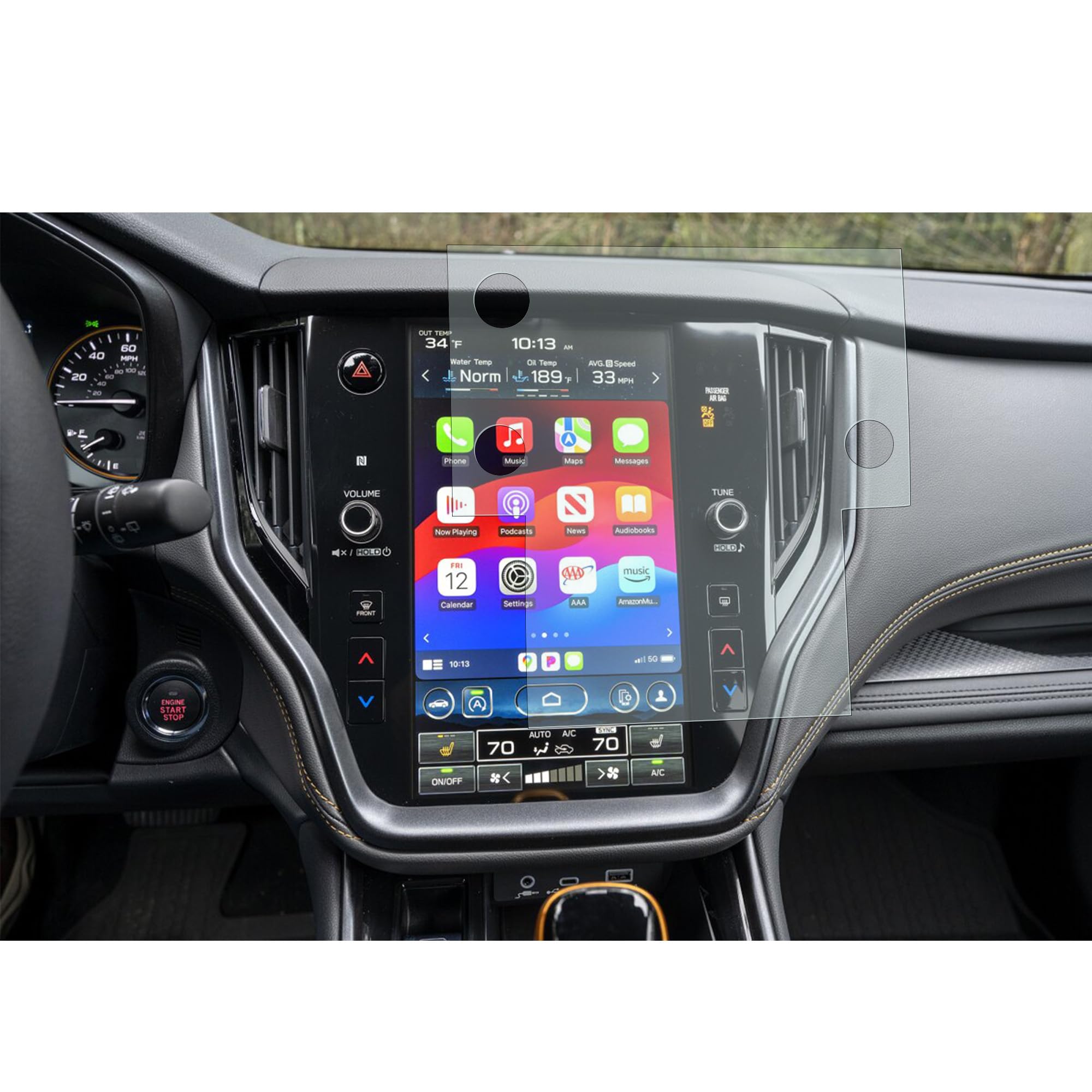 Wonderfulhz Screen Protector Compatible With 2020 2024 Subaru Legacy Outback, For Subaru Starlink Multimedia 11.6 Inch Touch Screen,Anti Glare Scratch,Shock Resistant,Premium Tempered Glass
