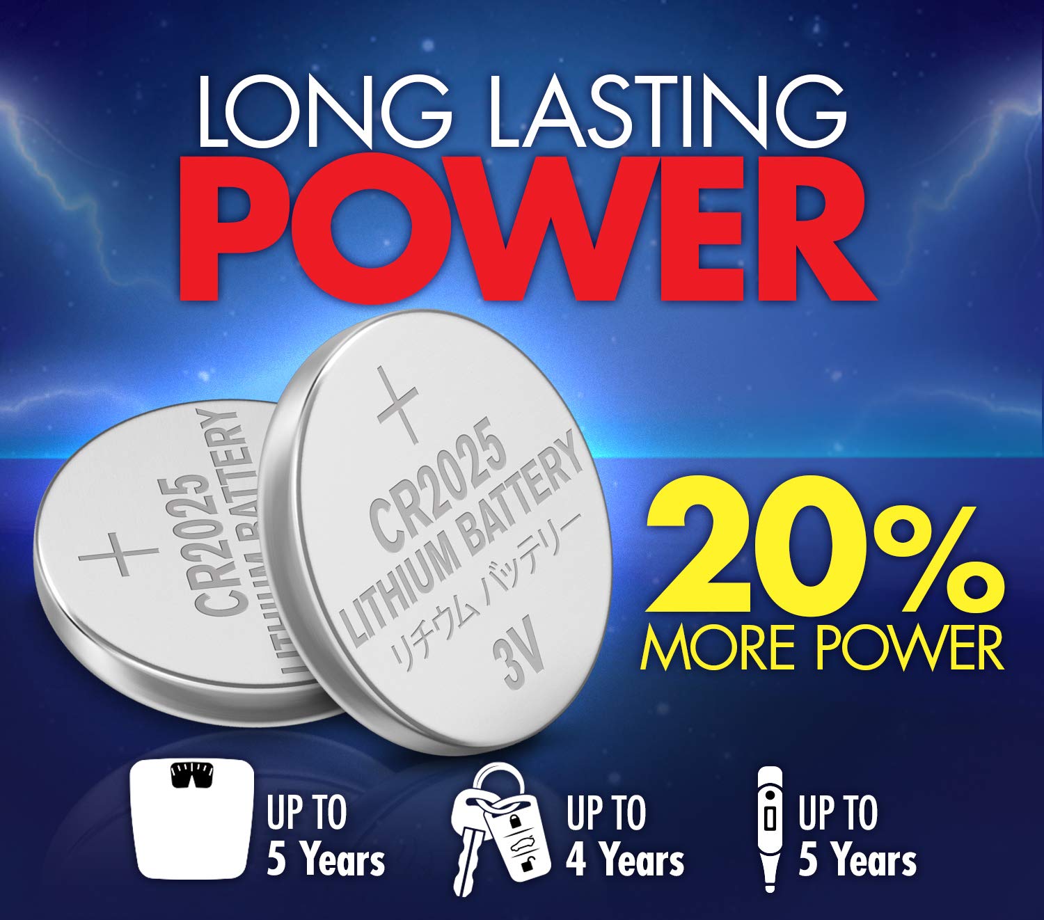 Acdelco Cr2025 3V Lithium Coin Cell Battery, Watch And Electronics Button Batteries, 6 Count