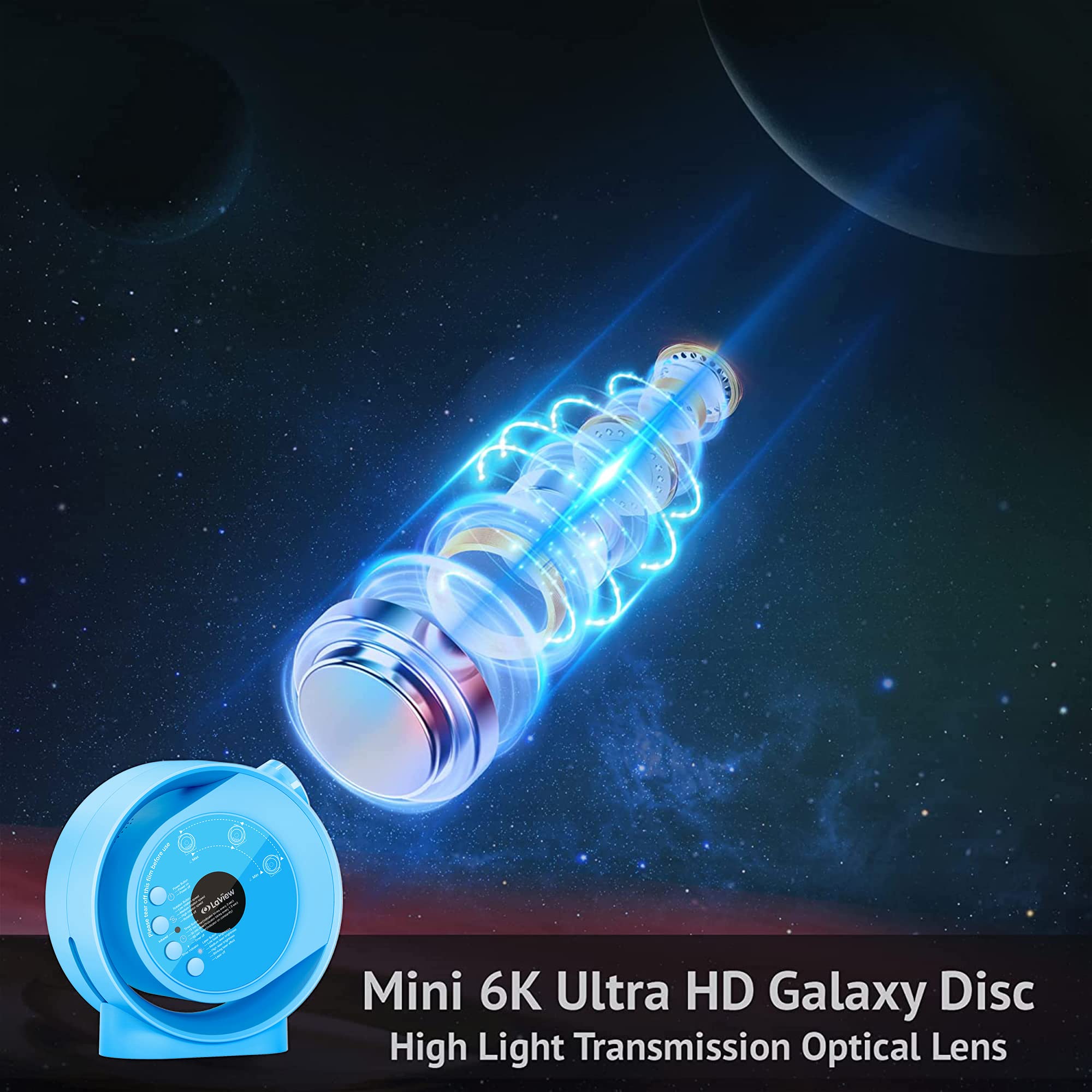 Laview Galaxy/Star Projector, Home Planetarium Projector With 130 Ft