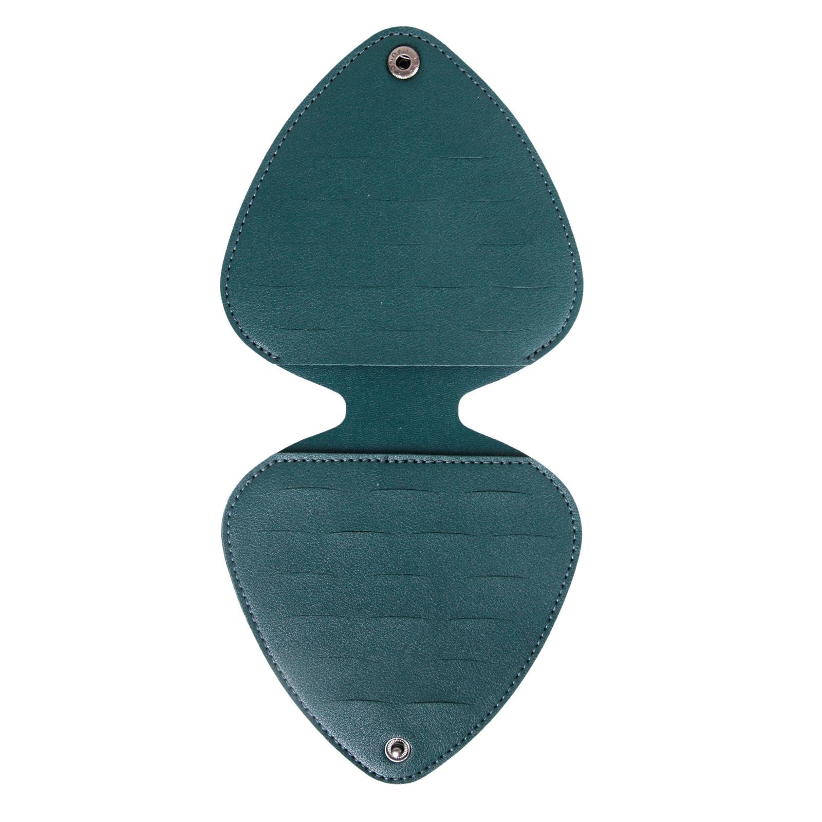 Myaddiction Portable Guitar Picks Holder Guitar Pick Case For Kids Friends Guitar Player Green