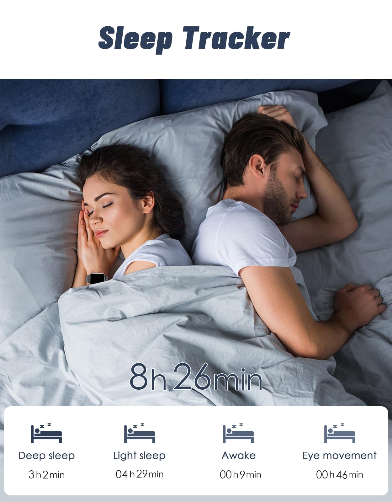 Grv Smart Watch For Ios And Android Phones, Watches For Men Women Ip68 Waterproof Smartwatch Fitness Tracker Watch With Heart Ra