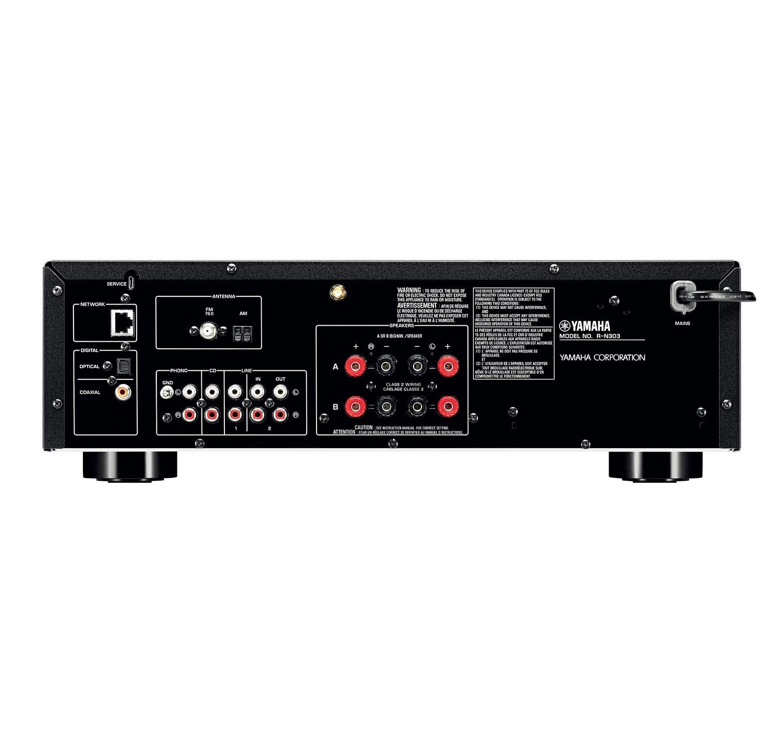 Yamaha R-N303Bl Stereo Receiver With Wi-Fi, Bluetooth & Phono