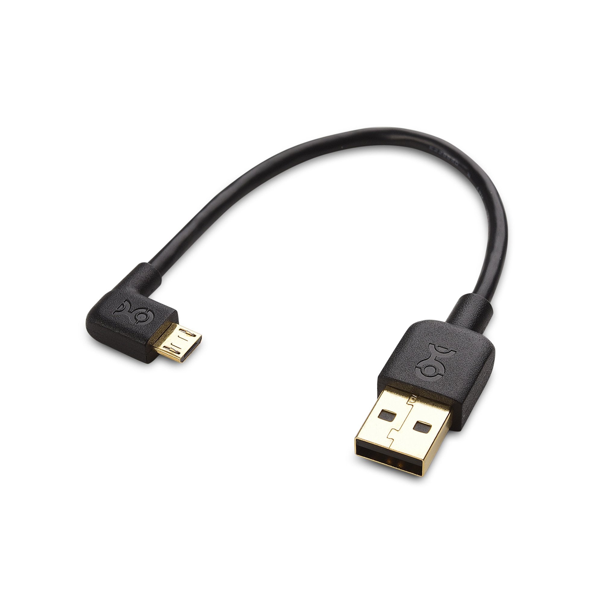 Cable Matters Combo Pack Right Angle USB Cable for TV Stick and Power Bank 6 Inches   90 Degree USB to Micro USB Cable for Roku TV Stick and More