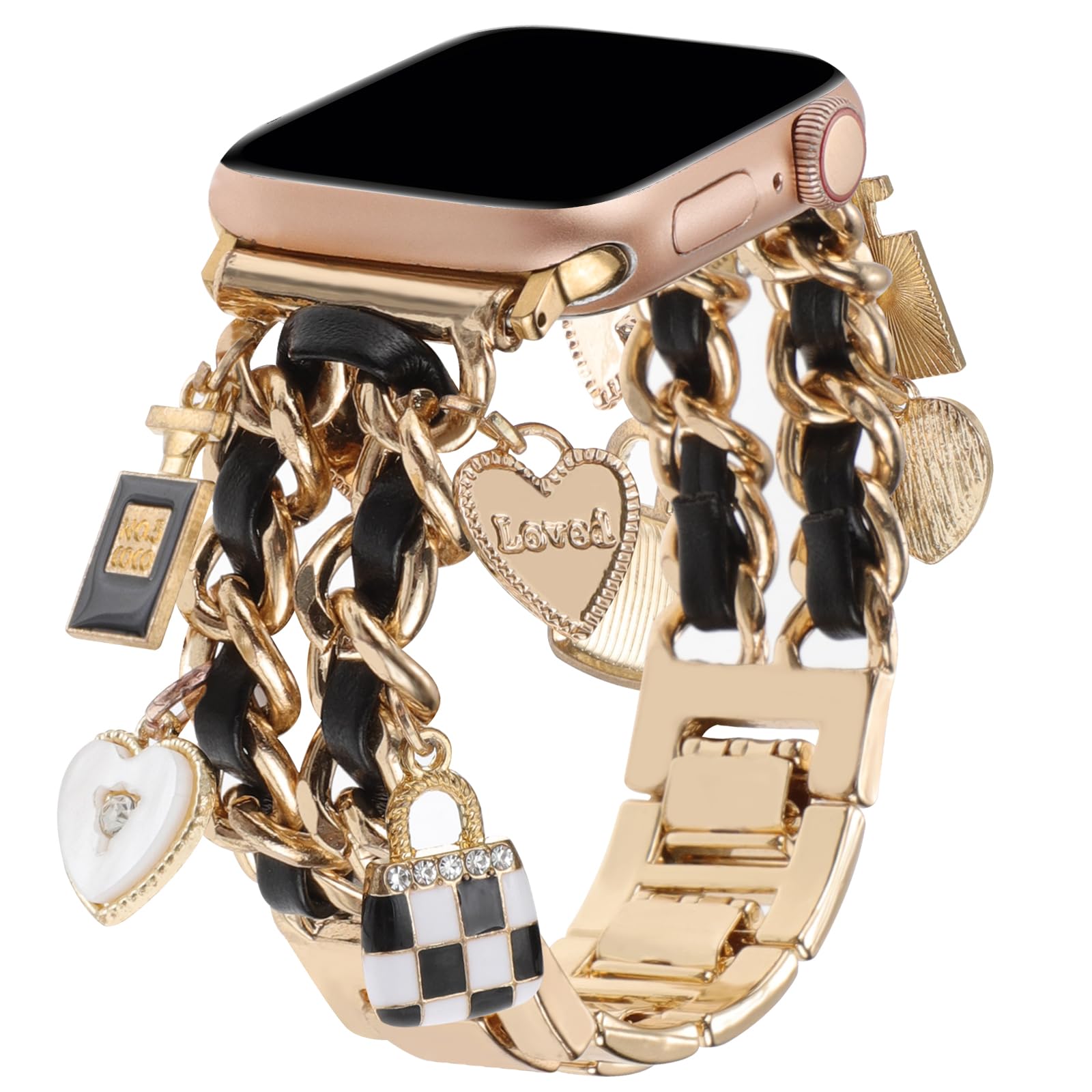 Realsign Stylish Metal Wristband Compatible With Apple Watch Bands 38Mm 40Mm 41Mm 42Mm 44Mm 45Mm 49Mm,Replacement Strap With Uni