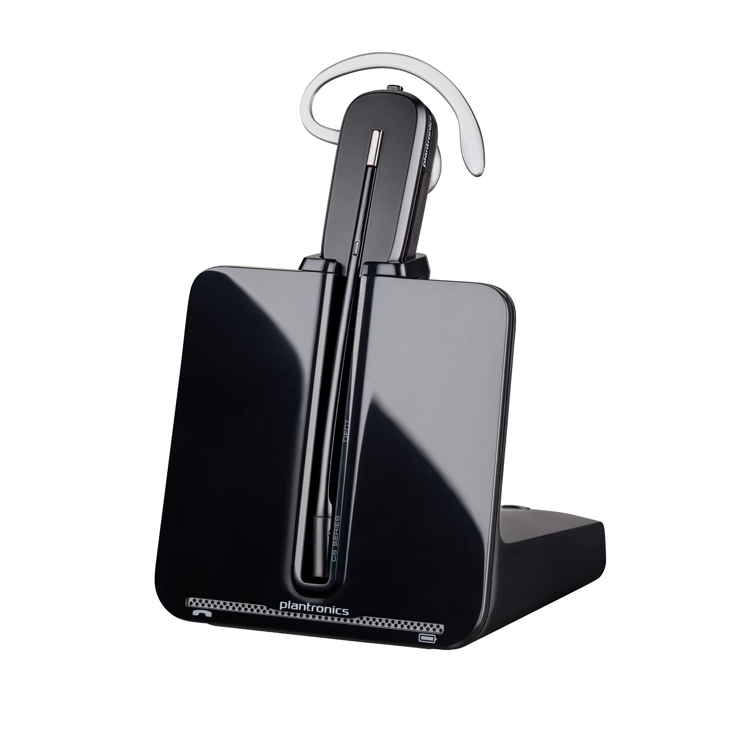 Plantronics   Cs540 Wireless Dect Headset (Poly)   Single Ear (Mono) Convertible (3 Wearing Styles)   Connects To Desk Phone   N