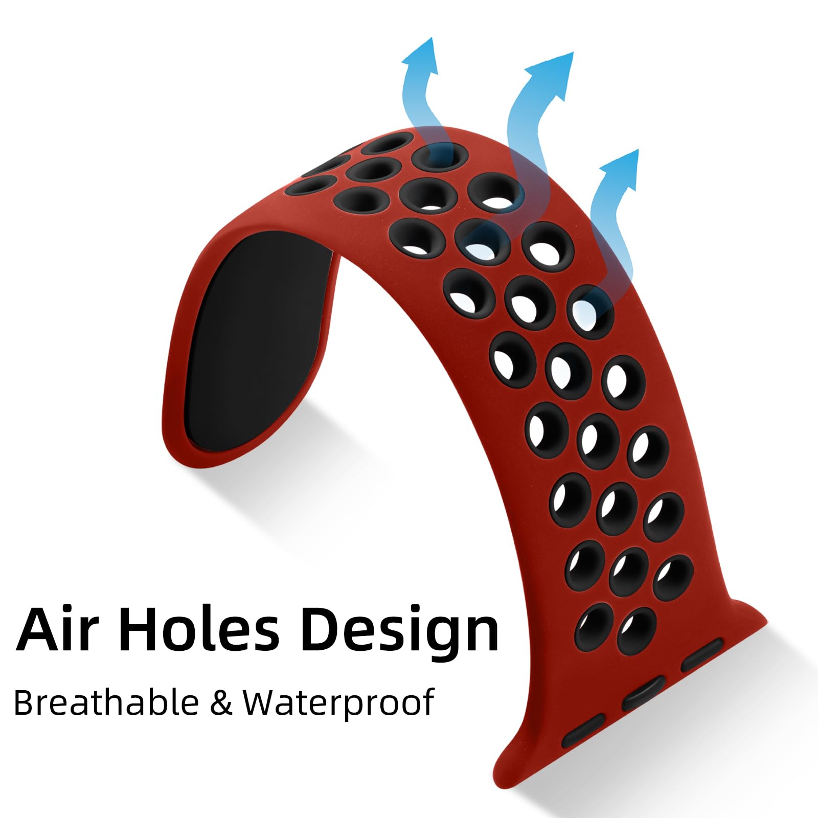 Muranne Compatible With Apple Watch Bands 38Mm 40Mm 41Mm 42Mm 44Mm 45Mm 49Mm For Men And Women, Soft Silicone Wristband Replacem