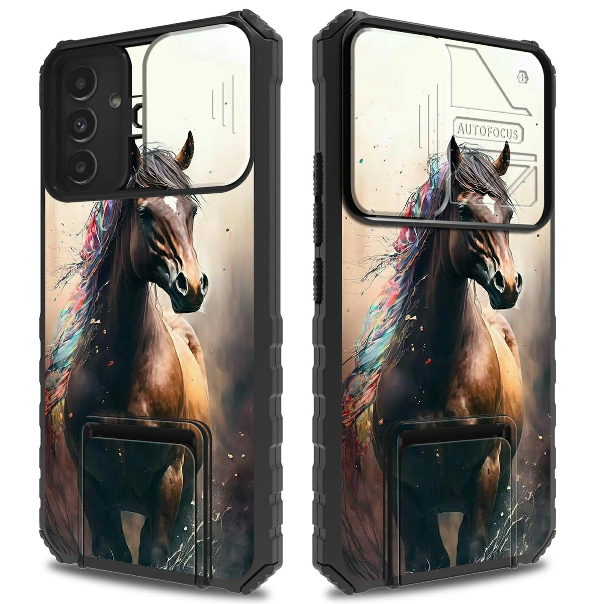 Bfserobj For Samsung Galaxy S24 Plus Case With Kickstand And Camera Cover Dual Layer Hard Pc + Soft Tpu Shock Proof Protective P