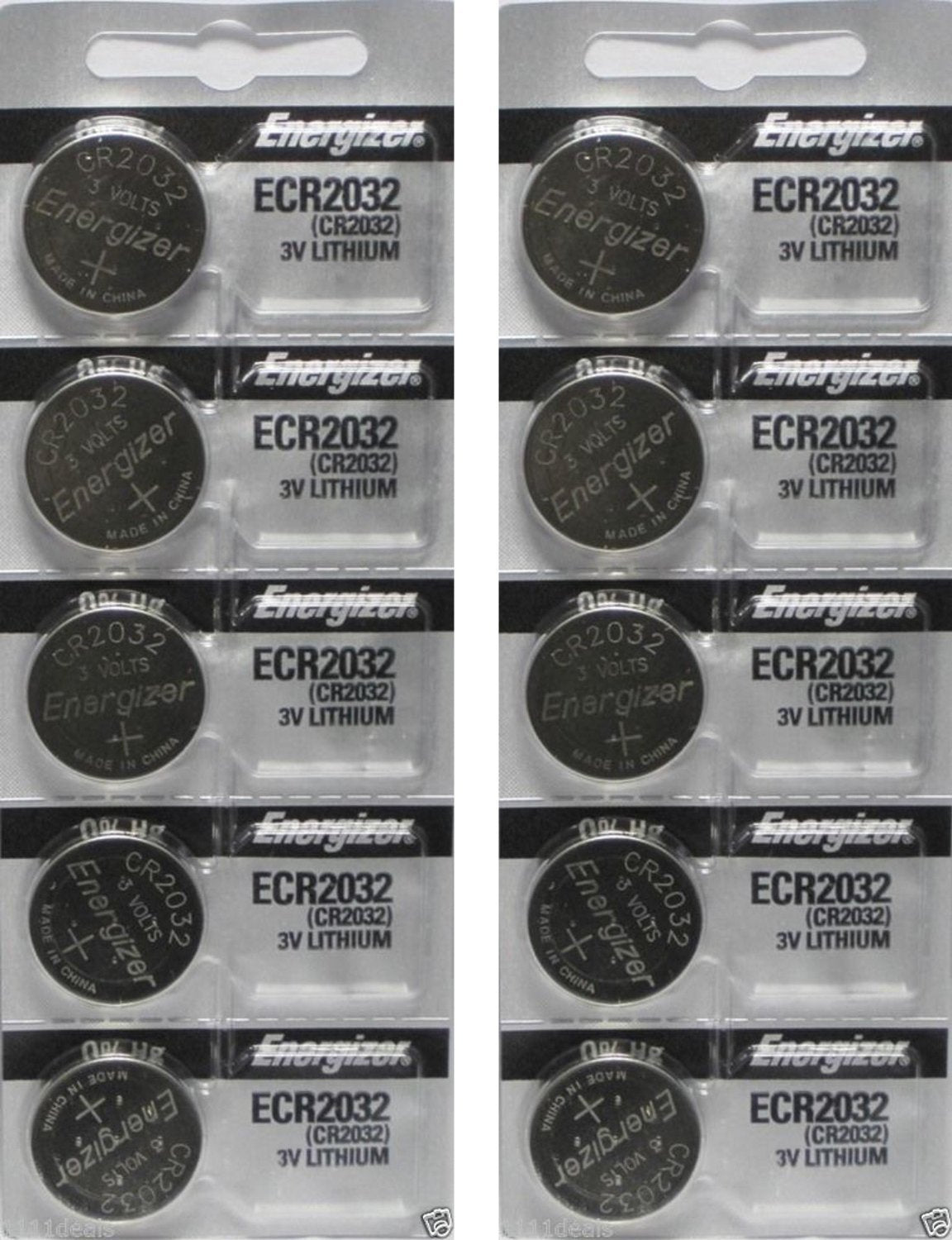 Energizer Cr2032 3 Volt Lithium Coin Battery 10 Pack (2X5 Pack) In Original Packaging (2)