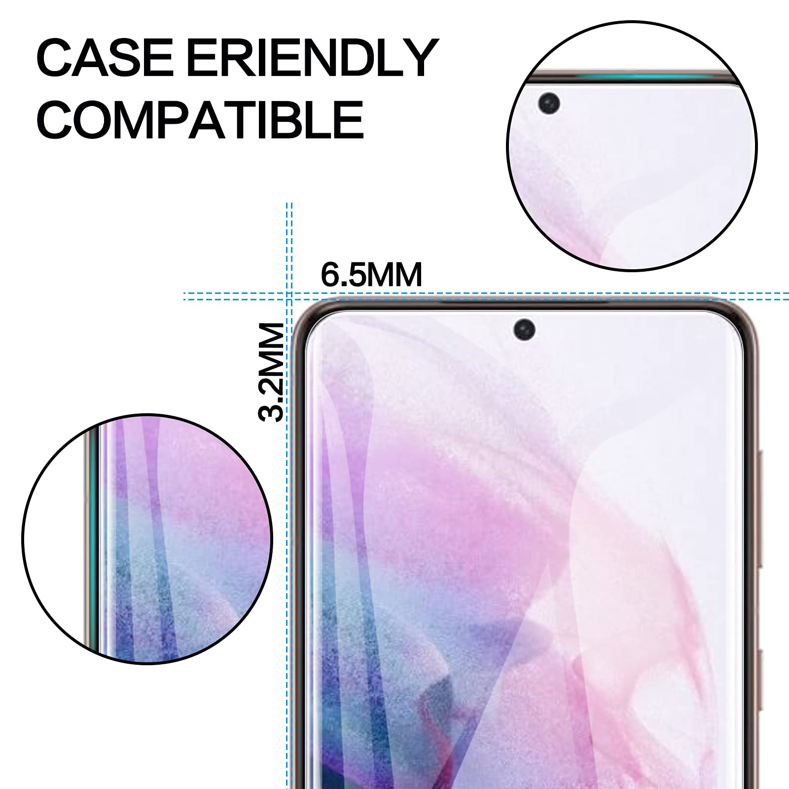 Lywhl [2 Pack] For Samsung Galaxy S21 Plus Privacy Screen Protector, Anti Spy Full Adhesive Flexible Film For Galaxy S21 Plus, [