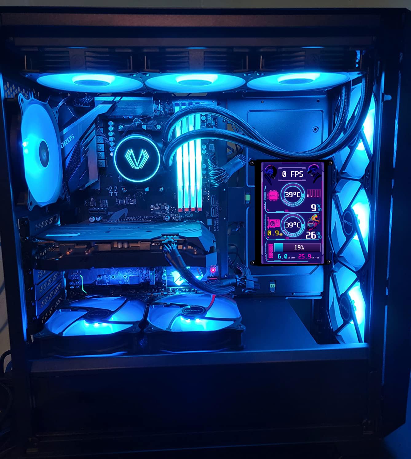 Wisecoco 7 Inch Touchscreen Monitor For Raspberry Pi Hdmi Ips 1024 X 600 Mini Lcd Display For Rpi Pi 5/4B/3B 2 Zero B B+ Windows