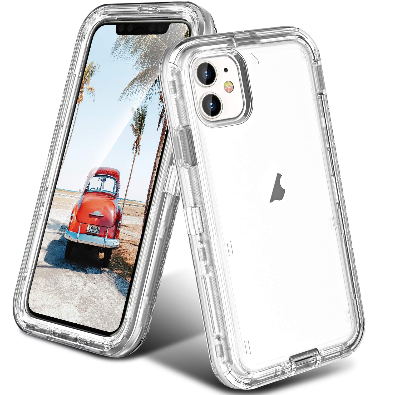 Oribox Case Compatible With Iphone 11 , Heavy Duty Shockproof Anti Fall Clear Case